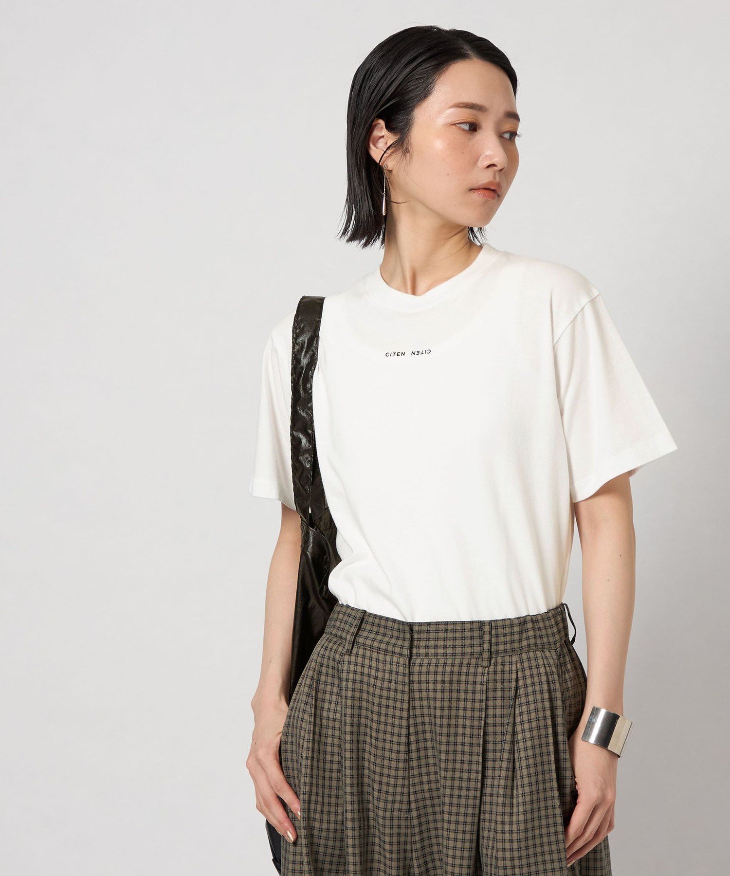 CITEN 【別注】＜CITEN＞Hanes*CITEN 2パックロゴT シテン トップス カットソー・Tシャツ ホワイト【送料無料】