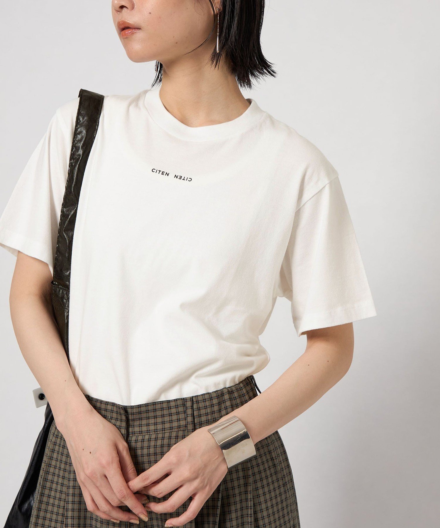 CITEN 【別注】＜CITEN＞Hanes*CITEN 2パックロゴT シテン トップス カットソー・Tシャツ ホワイト【送料無料】