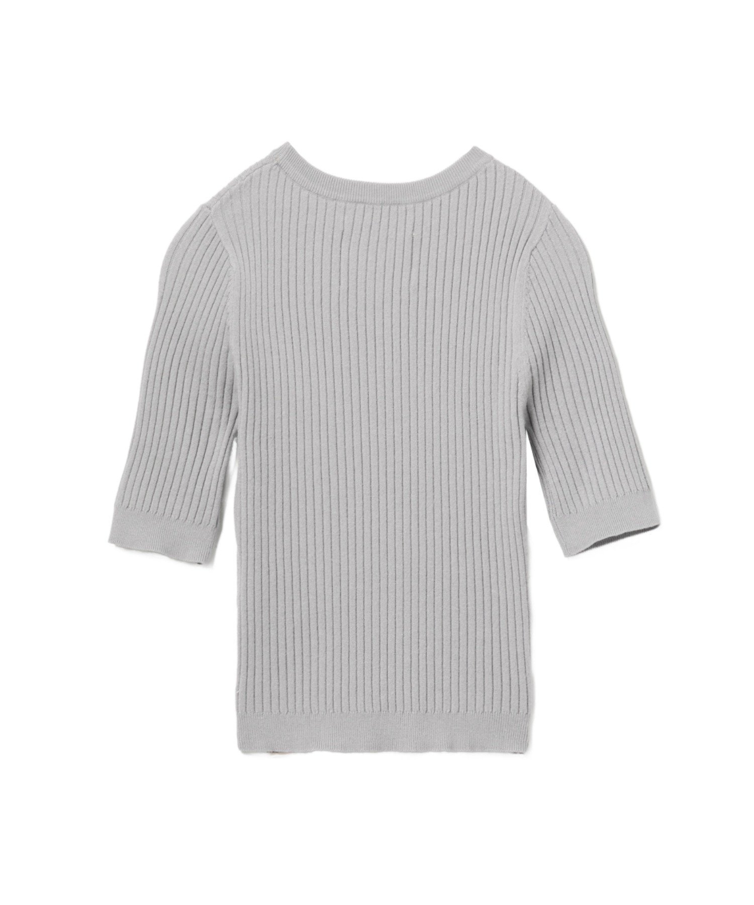 FITTED RIBBED SWEATER ア ベイシング エイプ トップス ニット グレー