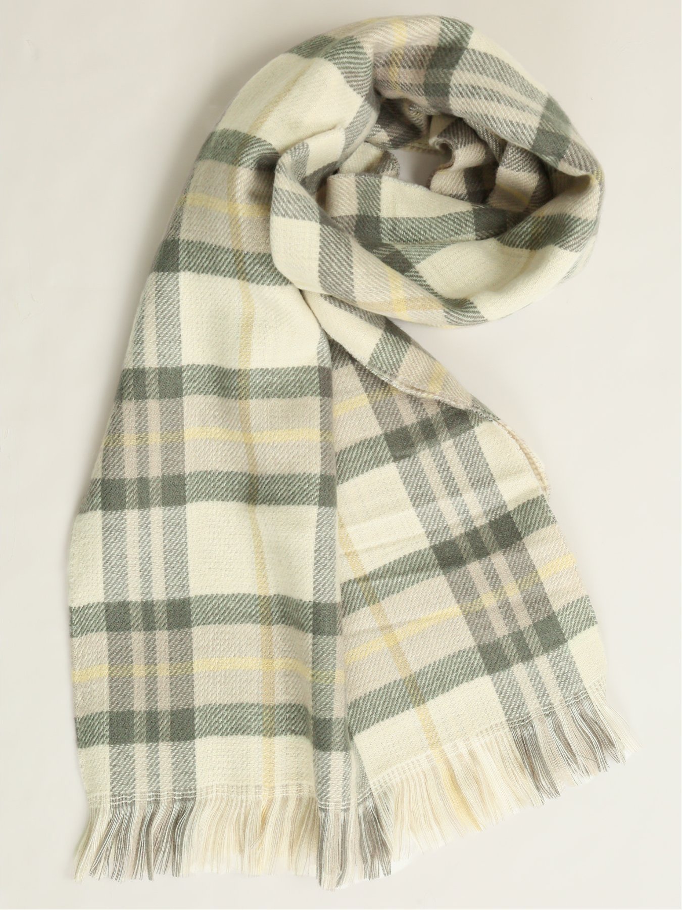 【SALE/30%OFF】m.f.editorial リバーシブル チェックマフラー タカキュー ファッション雑貨 マフラー・ストール・ネックウォーマー グレー