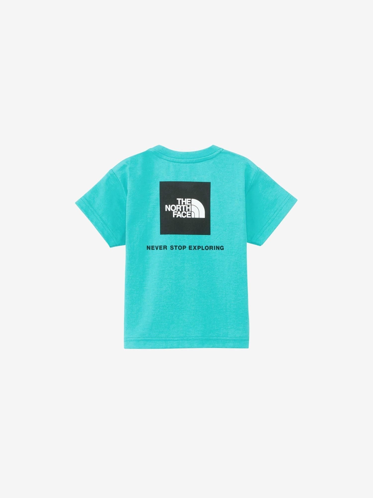 THE NORTH FACE ベビー ショートスリーブバックスクエアロゴティー ザ・ノース・フェイス トップス カットソー・Tシャツ ブラック ホワイト