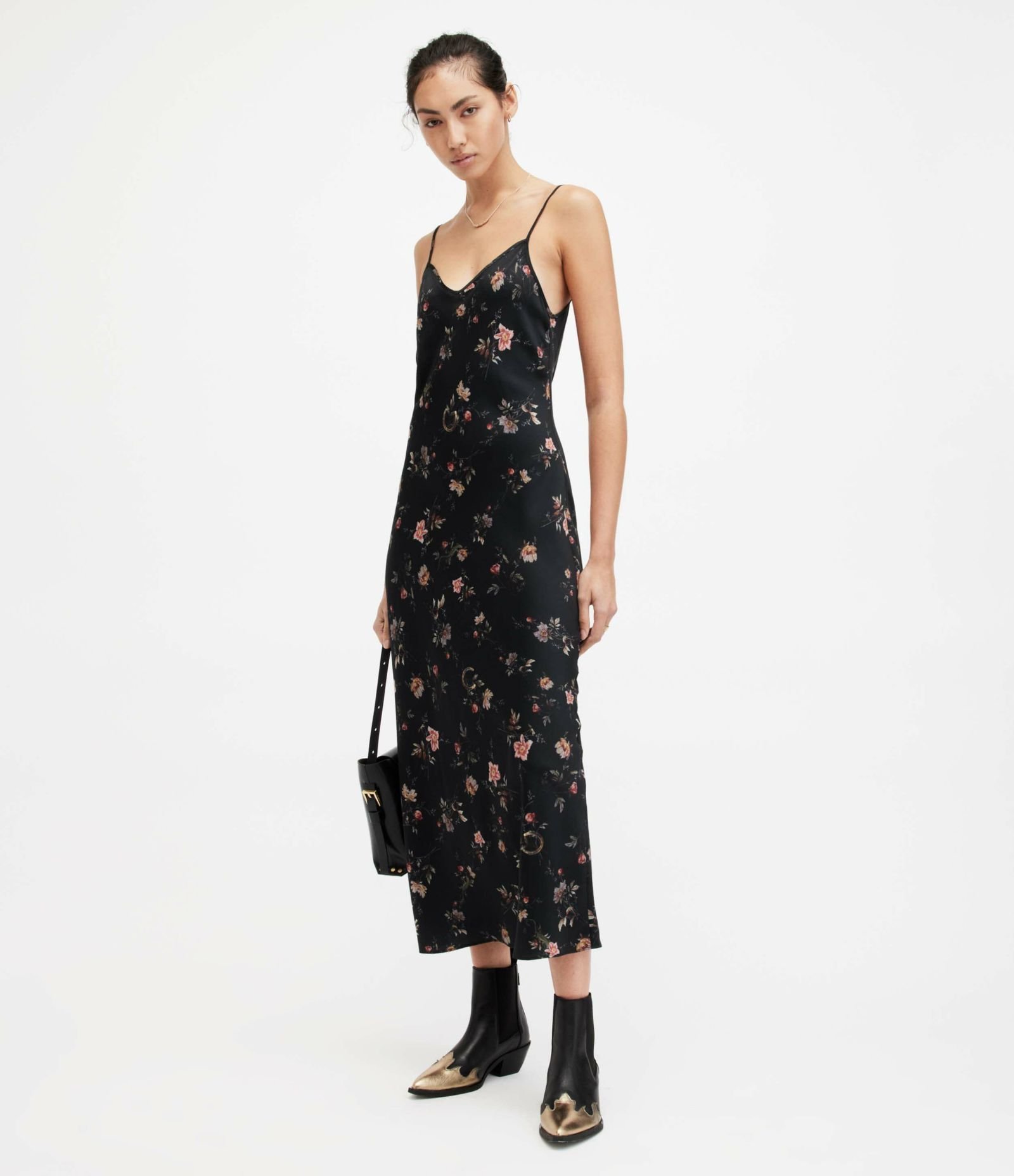 ALLSAINTS (W)BRYONY TANANA DRESS I[ZCc s[XEhX s[X ubNyz