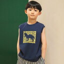 branshes 【WEB限定/DRC/お肌に嬉しい綿100%】アソートグラフィックタンクトップ ブランシェス トップス ノースリーブ・タンクトップ ブラック ...