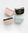 TOCCA 【WEB限定 一部店舗限定】POINT OF RIBBON POUCH ポーチ トッカ 財布 ポーチ ケース ポーチ ブルー ブラック ピンク ベージュ