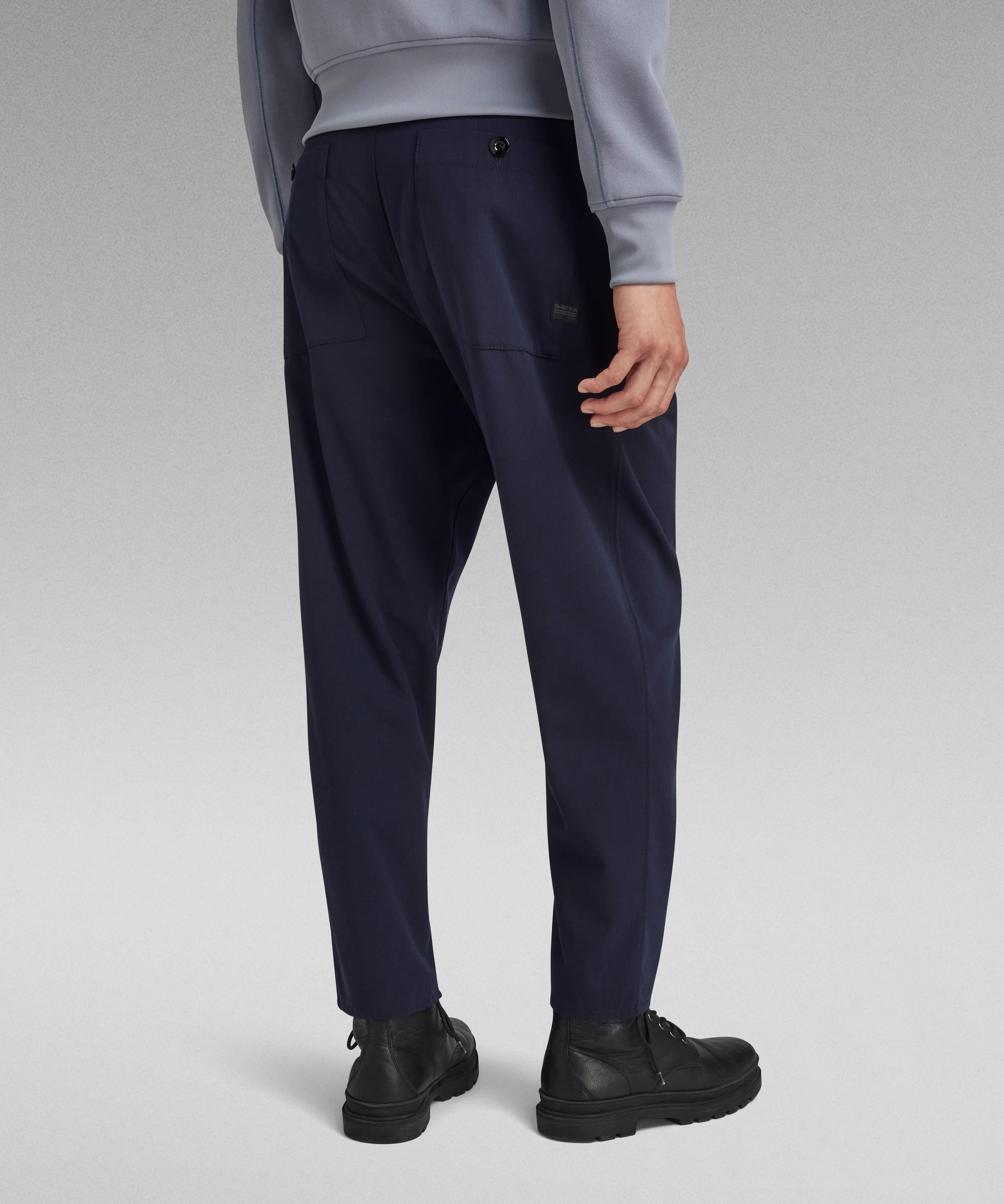 【公式ショップ】UNISEX PLEATED CHINO RELAXED/タックチノパンツ ジースターロゥ パンツ チノパンツ ネイビー