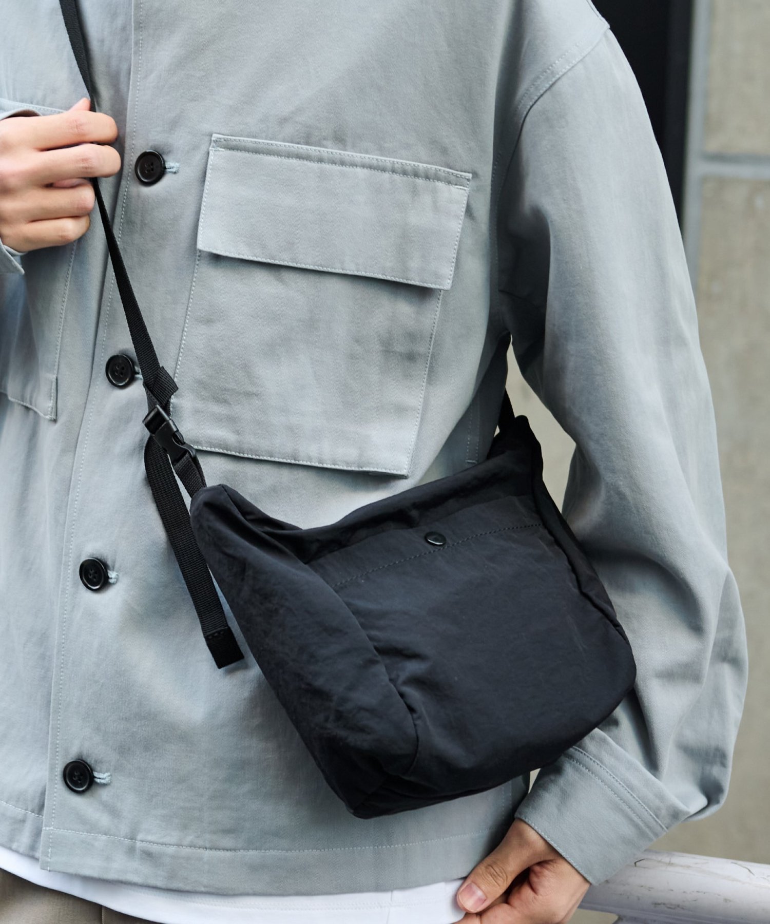 COLONY 2139 【UNISEX/超軽量70g】ソフトナイロンミニショルダーバッグ コロニー トゥーワンスリーナイン バッグ ショルダーバッグ ブラック【送料無料】