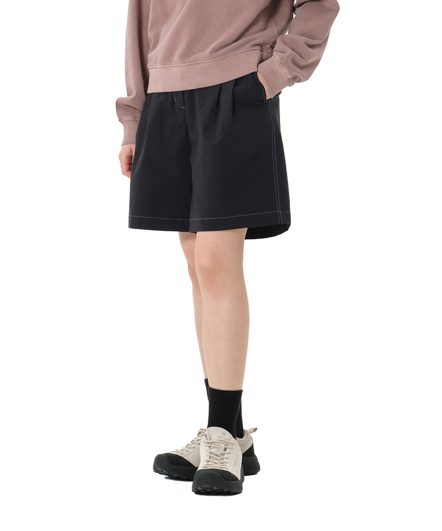Snow Peak Clend Women's Bermuda Pants スノーピーク パンツ その他のパンツ ブラック ベージュ【送料無料】