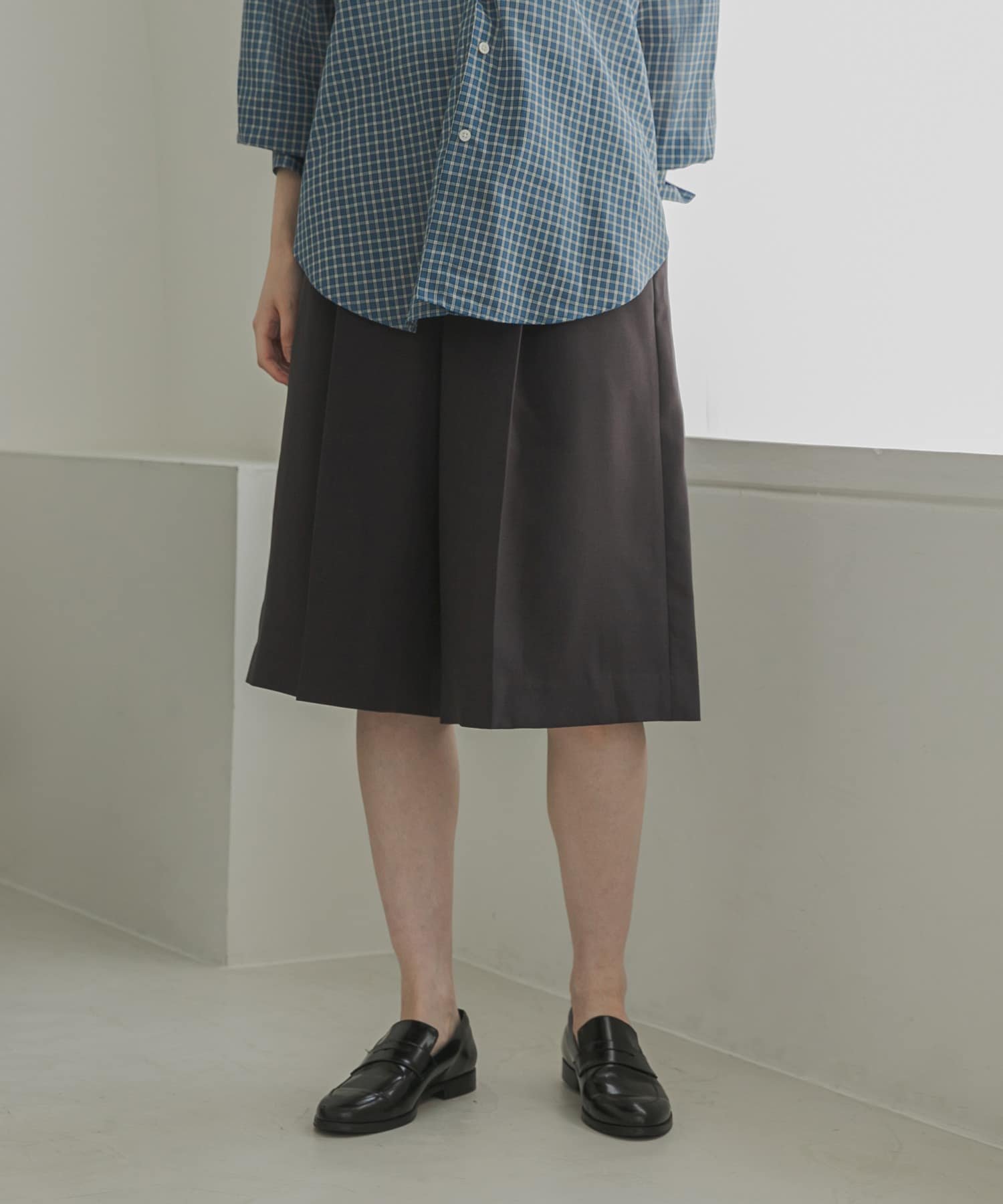 ワイドハーフパンツ アーバンリサーチ パンツ その他のパンツ グレー ブラック