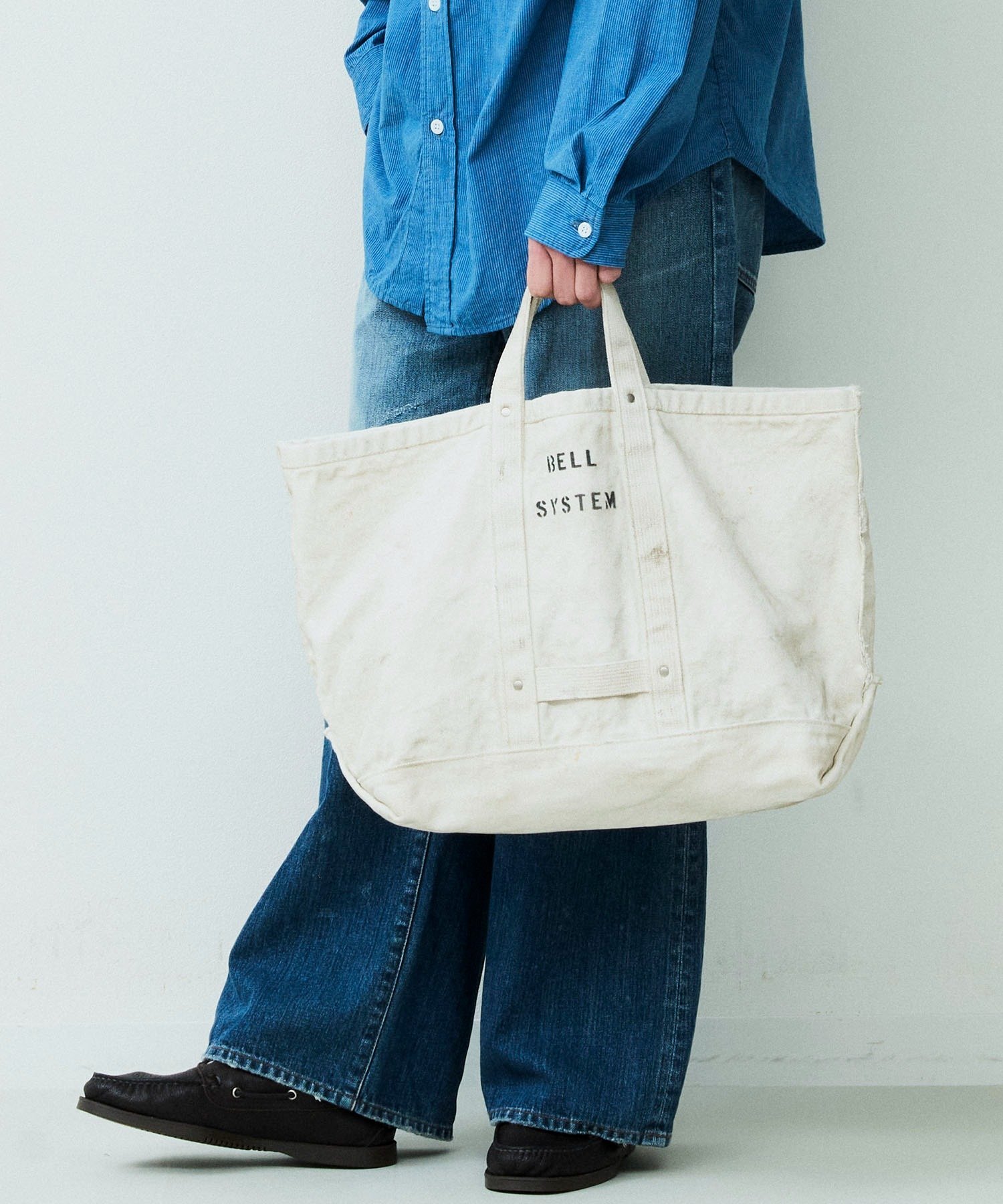 Johnbull Private labo 【BELL SYSTEM】キャンバスツールバッグMショート ジョンブルプライベートラボ バッグ トートバッグ ベージュ