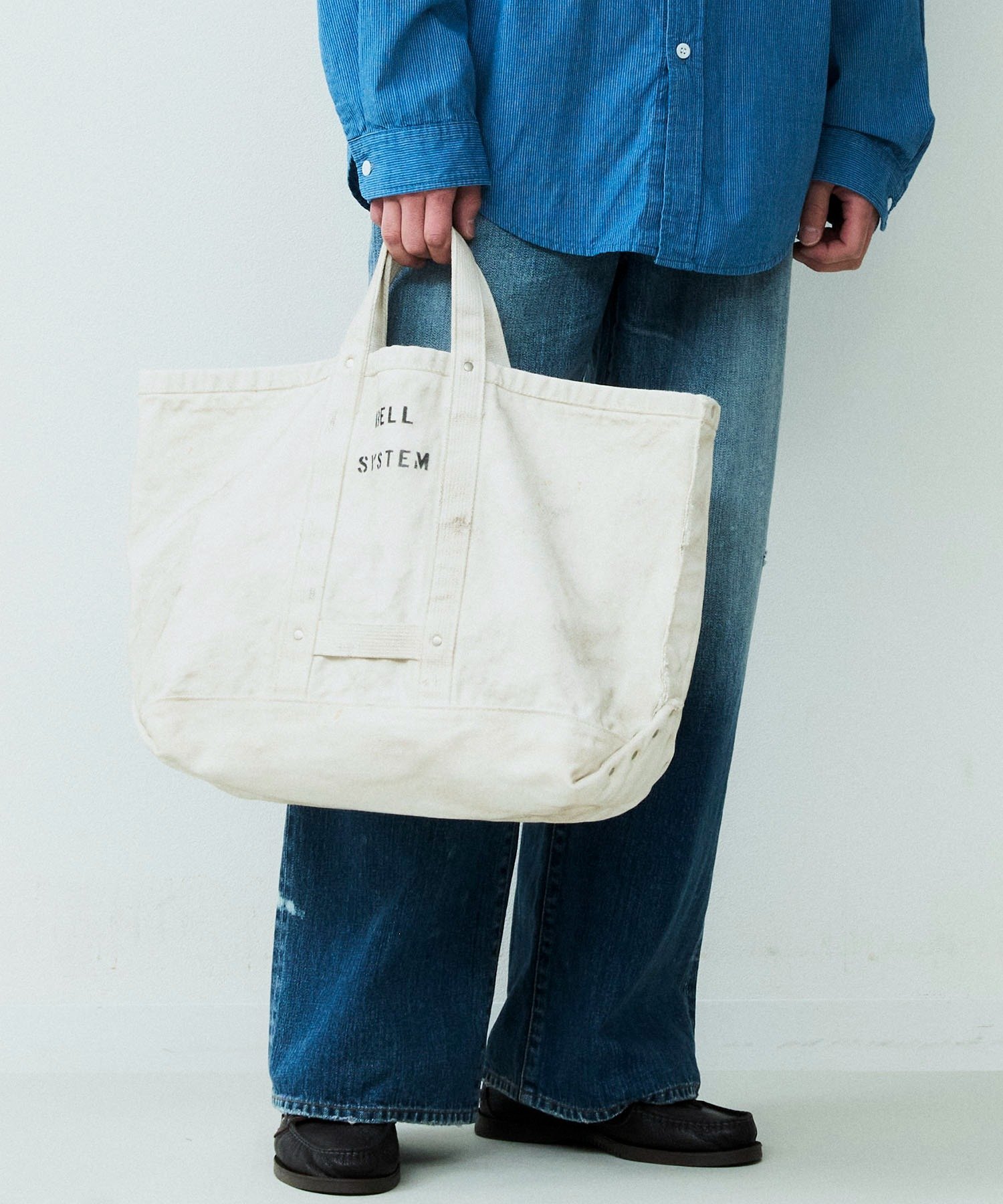 Johnbull Private labo 【BELL SYSTEM】キャンバスツールバッグMショート ジョンブルプライベートラボ バッグ トートバッグ ベージュ