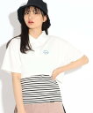 【SALE／70%OFF】PINK-latte 【セットアイテム/ニコラ掲載商品】ショートポロTシャツ+キャミセット ピンク ラテ トップス アンサンブル ホワイト ブラック ブルー