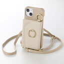 enHANCE iphoneケース【リングスタンダード】iphone16 iphone15 ケース エンハンス バッグ その他のバッグ ベージュ【送料無料】