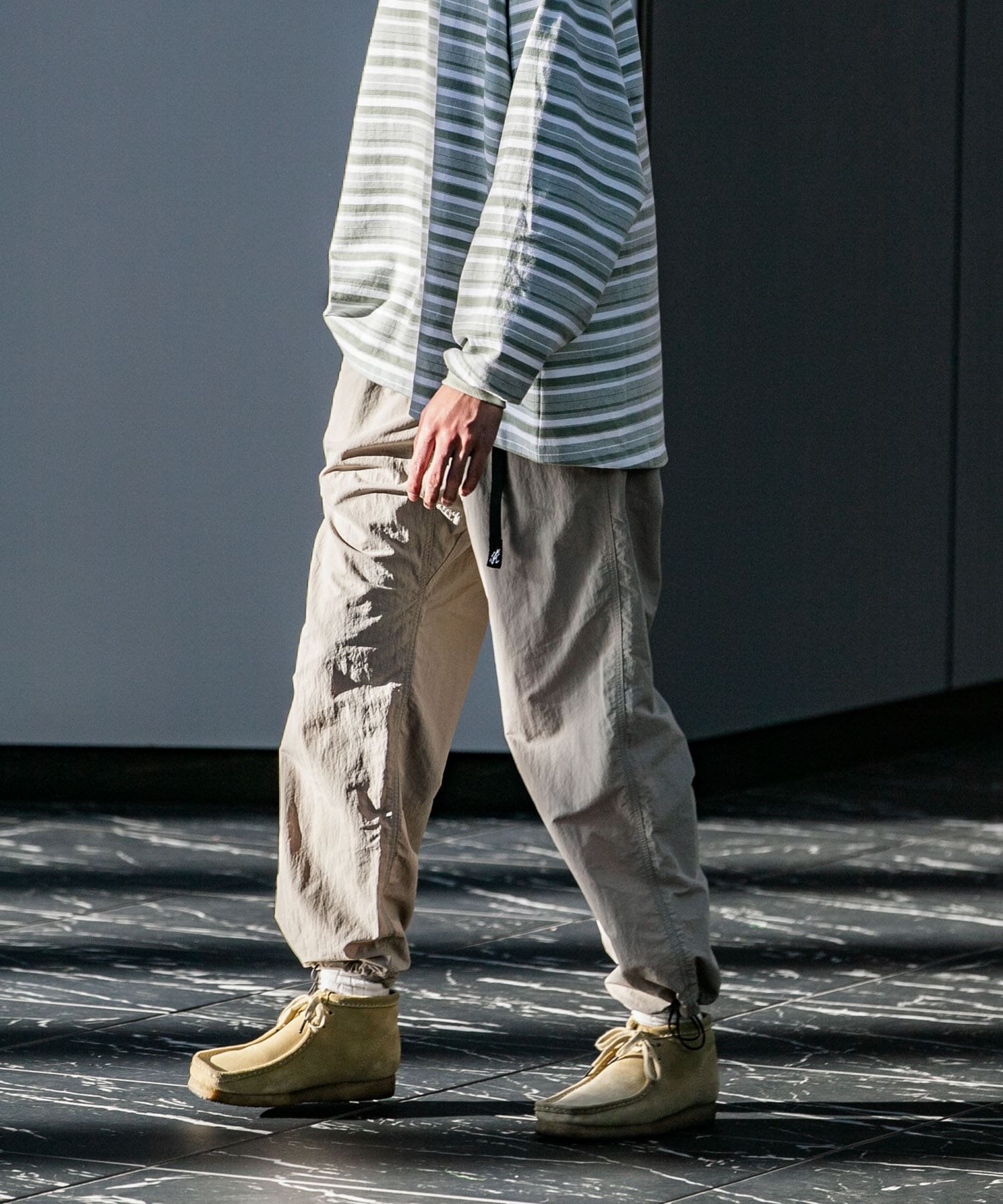 URBAN RESEARCH BUYERS SELECT LOWERCASE / GRAMICCI NYLON TRACK PANT ユーアールビーエス パンツ その他のパンツ ブラック