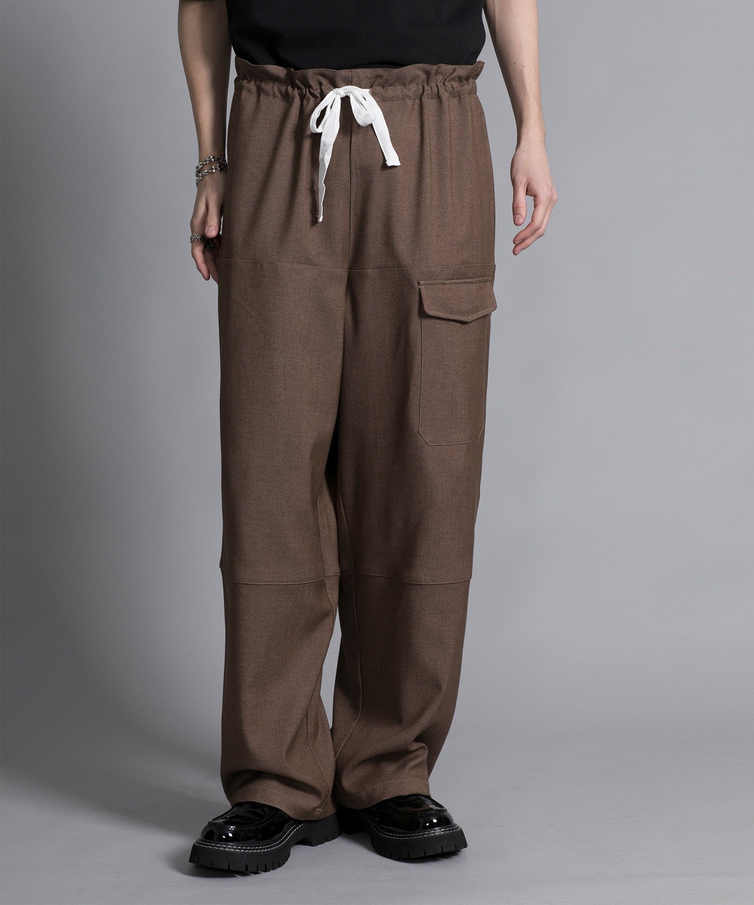 【aimoha neo】 MK-1 TRACK TROUSERS アイモハ パンツ その他のパンツ ブラック ブラウン