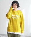 【SALE/30%OFF】LBC with Life ニットソーインターシャ風プリントプルオーバー エルビーシー トップス その他のトップス イエロー グレー ...