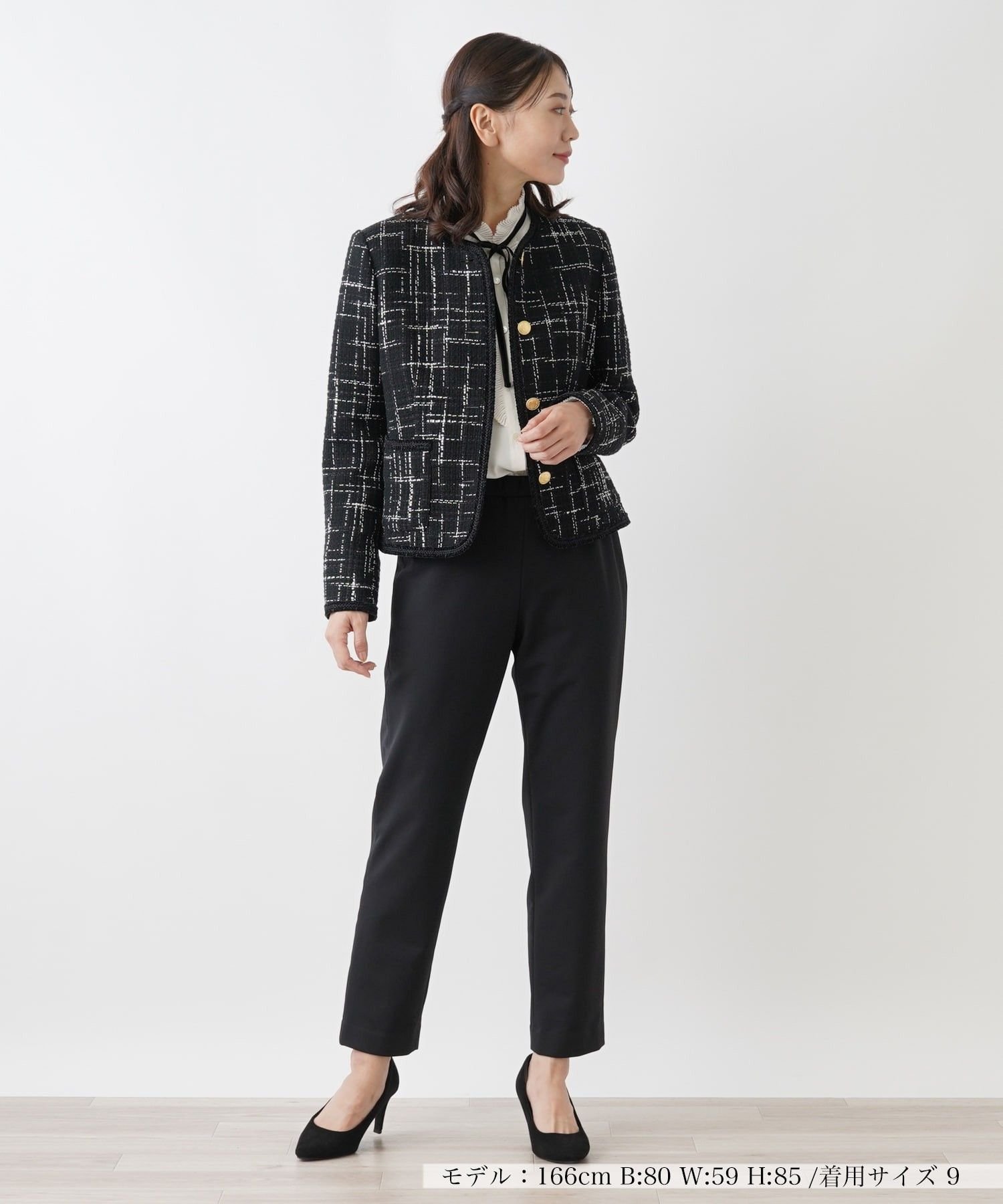 Leilian ジャケット【ROCHAS Premiere】 レリアン ジャケット・アウター テーラードジャケット・ブレザー ブラック