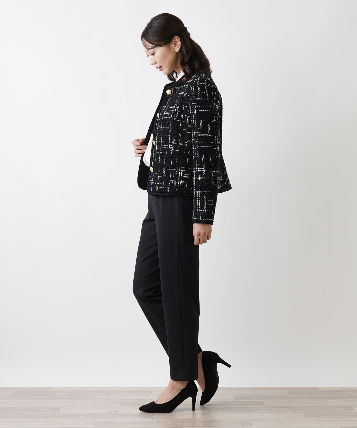 Leilian ジャケット【ROCHAS Premiere】 レリアン ジャケット・アウター テーラードジャケット・ブレザー ブラック