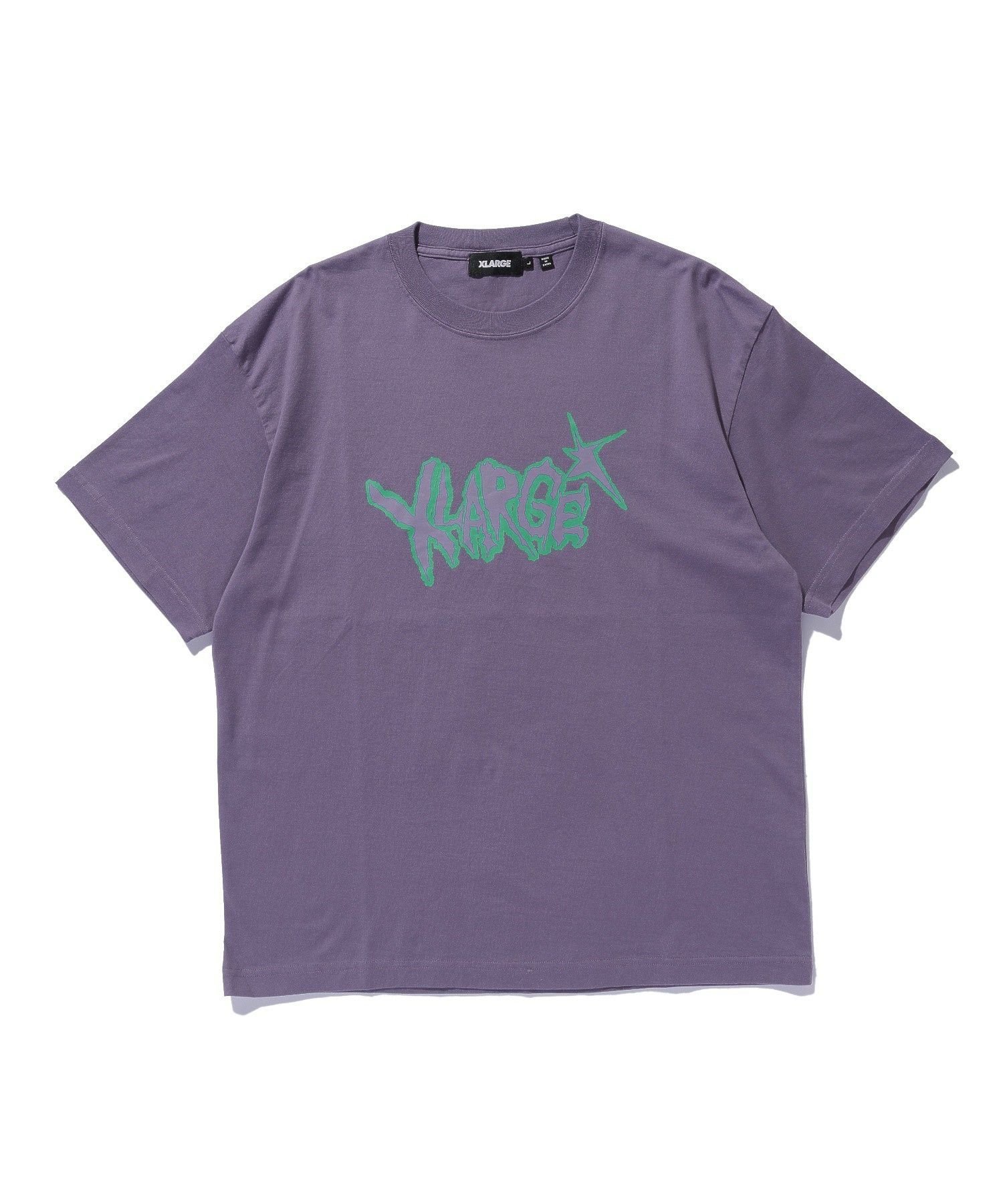 XL ZIG S/S TEE エクストララージ トップス カットソー・Tシャツ パープル ホワイト ブラック