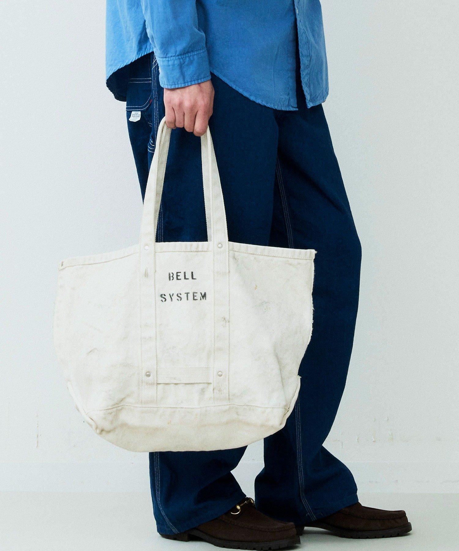 Johnbull Private labo 【BELL SYSTEM】キャンバスツールバッグSロング ジョンブルプライベートラボ バッグ トートバッグ ベージュ