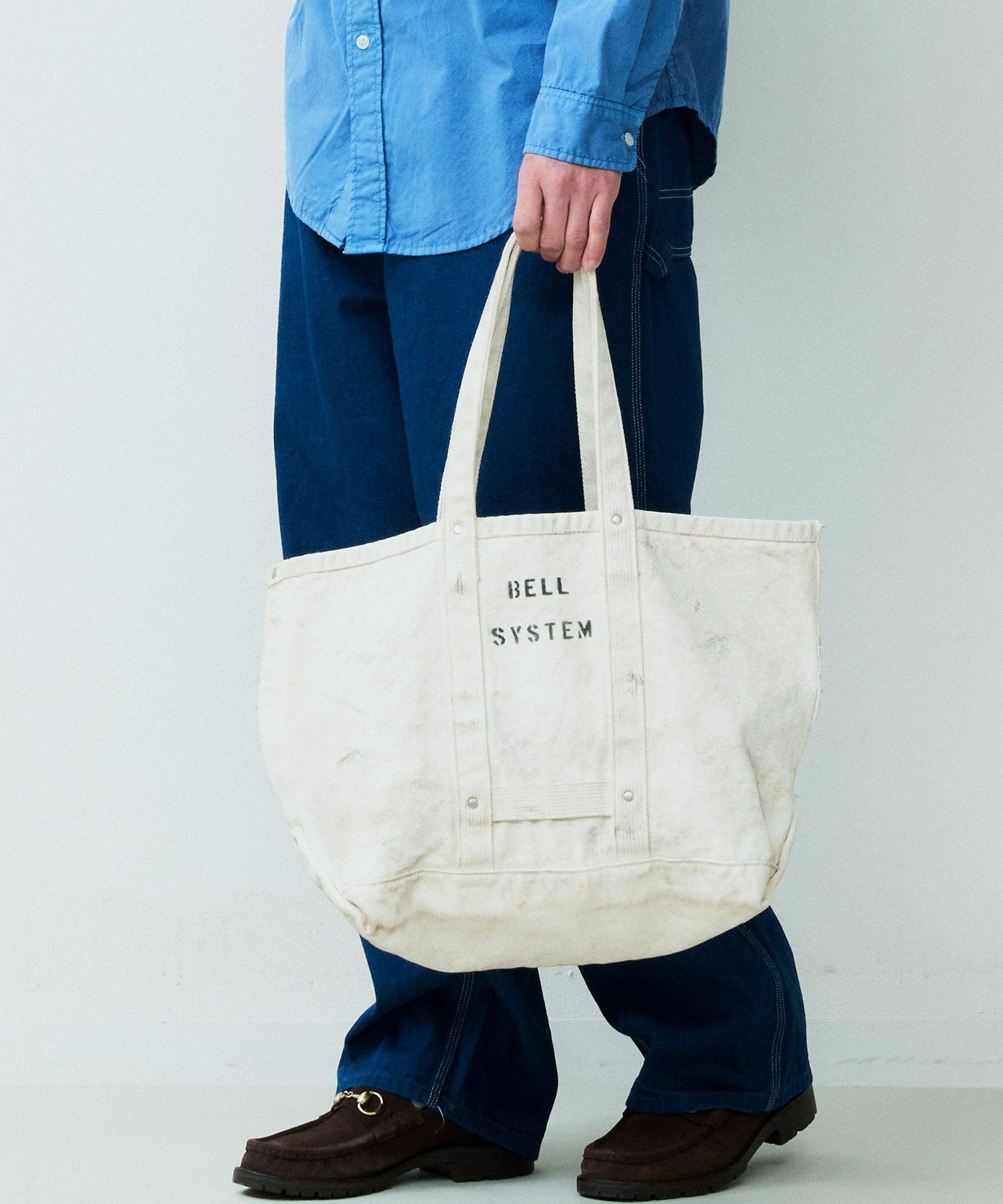 Johnbull Private labo 【BELL SYSTEM】キャンバスツールバッグSロング ジョンブルプライベートラボ バッグ トートバッグ ベージュ