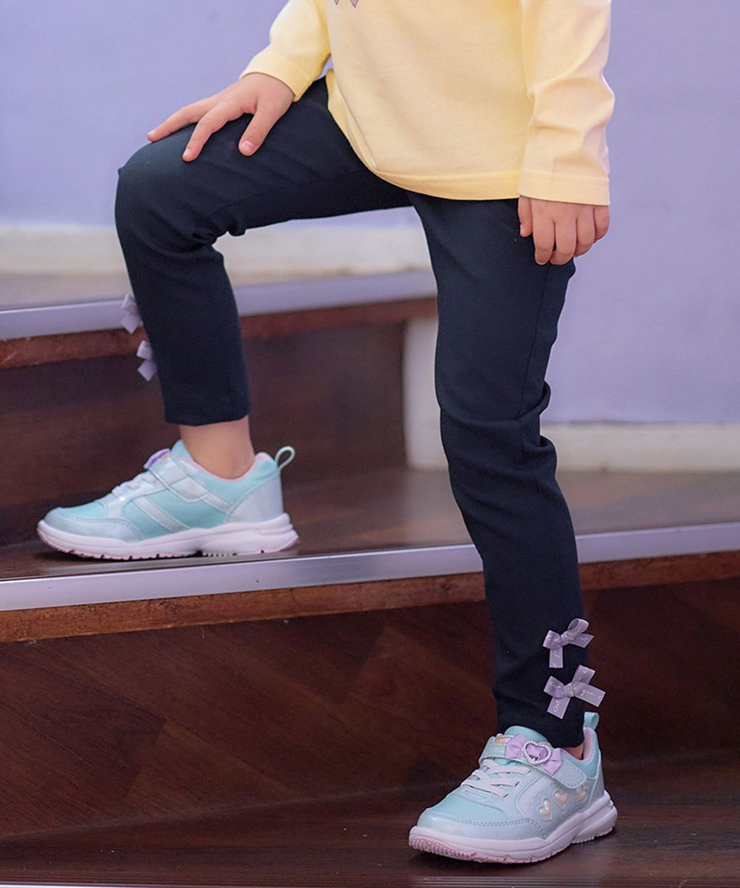 【SALE／30%OFF】any FAM KIDS 7days ガーリー パンツ エニィファム パンツ その他のパンツ グリーン ピンク パープル ネイビー ブルーのサムネイル