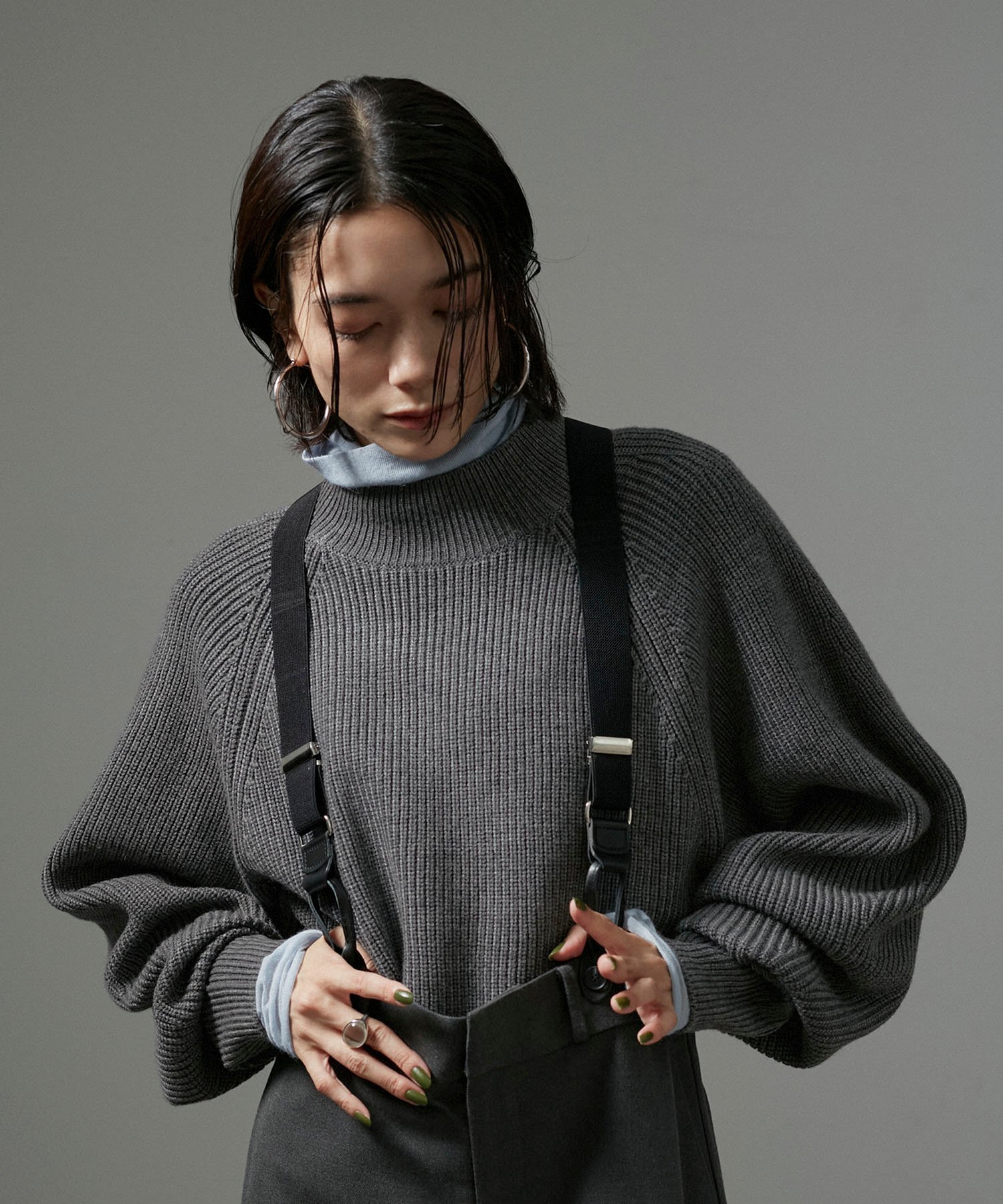 【SALE／30%OFF】SALON adam et rope' ボリュームスリーブニットプルオーバー サロン アダム エ ロペ トップス ニット グレー ホワイト ブラウン レッド【送料無料】