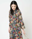 【SALE/30%OFF】CHRISTIAN AUJARD ぼかしフラワープリントブラウス クリスチャン・オジャール トップス シャツ・ブラウス レッド【送料無...