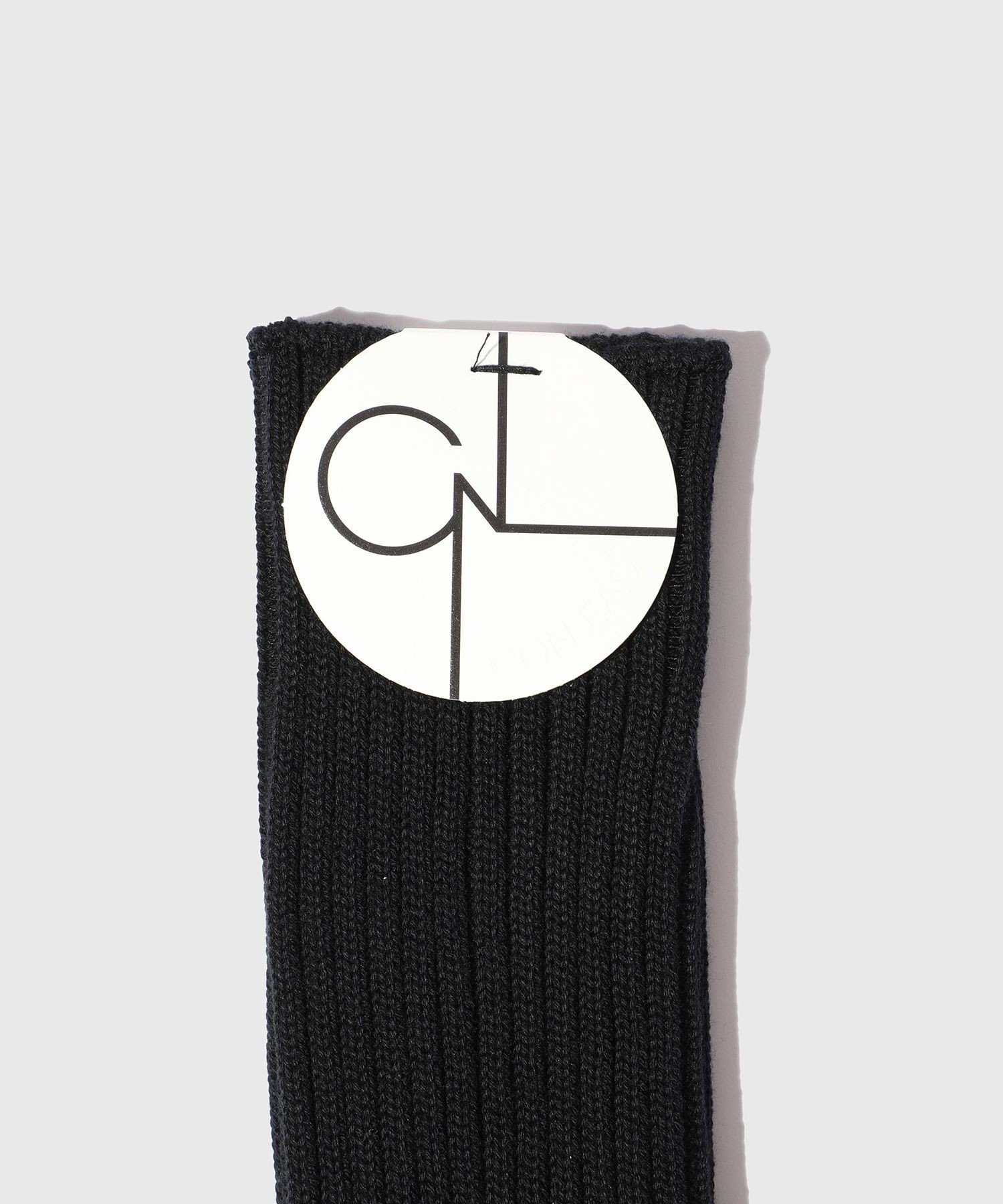 ADAM ET ROPE' HOMME CONLE Rib Socks アダムエロペ ファッション雑貨 その他のファッション雑貨 ホワイト ブラック