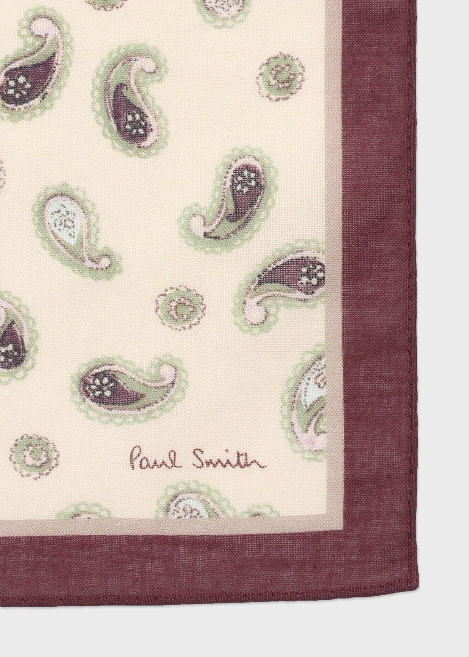 【SALE／20%OFF】Paul Smith "Summer Paisley" ポケットチーフ ポール・スミス ファッション雑貨 その他のファッション雑貨 ベージュ