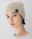 JEANASIS ウォッシュドニットビーニー ジーナシス 帽子 ニット帽・ビーニー ブラック ベージュ ブラウン