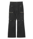 X-girl FADED MULTI POCKET FLARE PANTS X-girl エックスガール パンツ その他のパンツ カーキグリーン ブラック ブラ...
