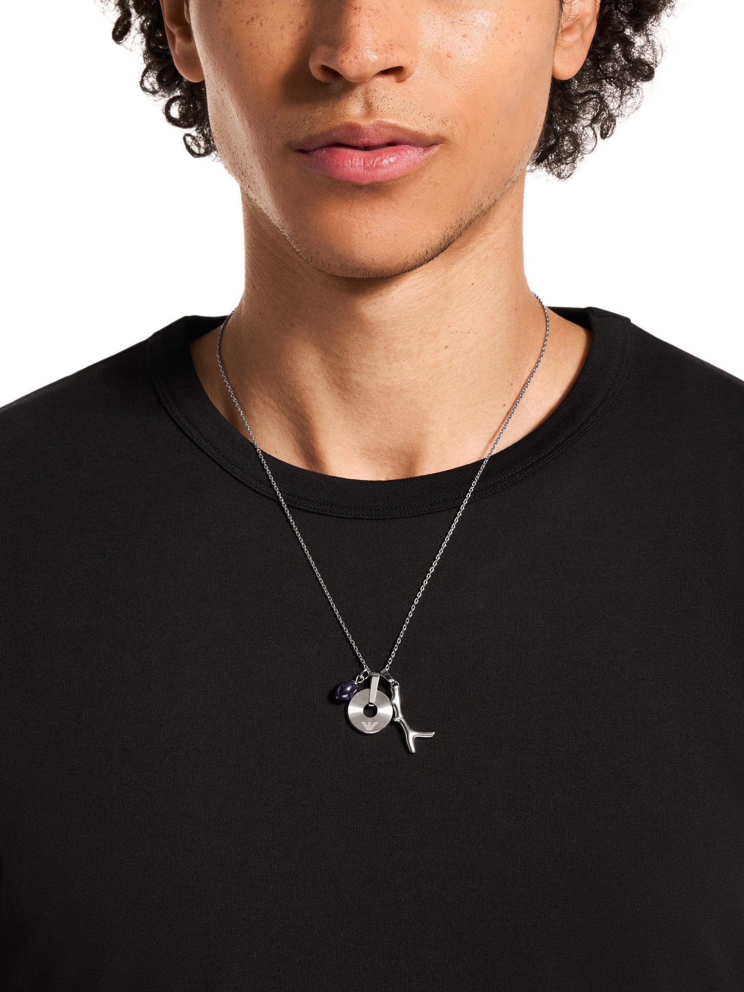 EMPORIO ARMANI エンポリオ・アルマーニ アクセサリー メンズ ネックレス シルバー EGS3324040 ウォッチステーションインターナショナル アクセサリー・腕時計 ネックレス シルバー【送料無料】