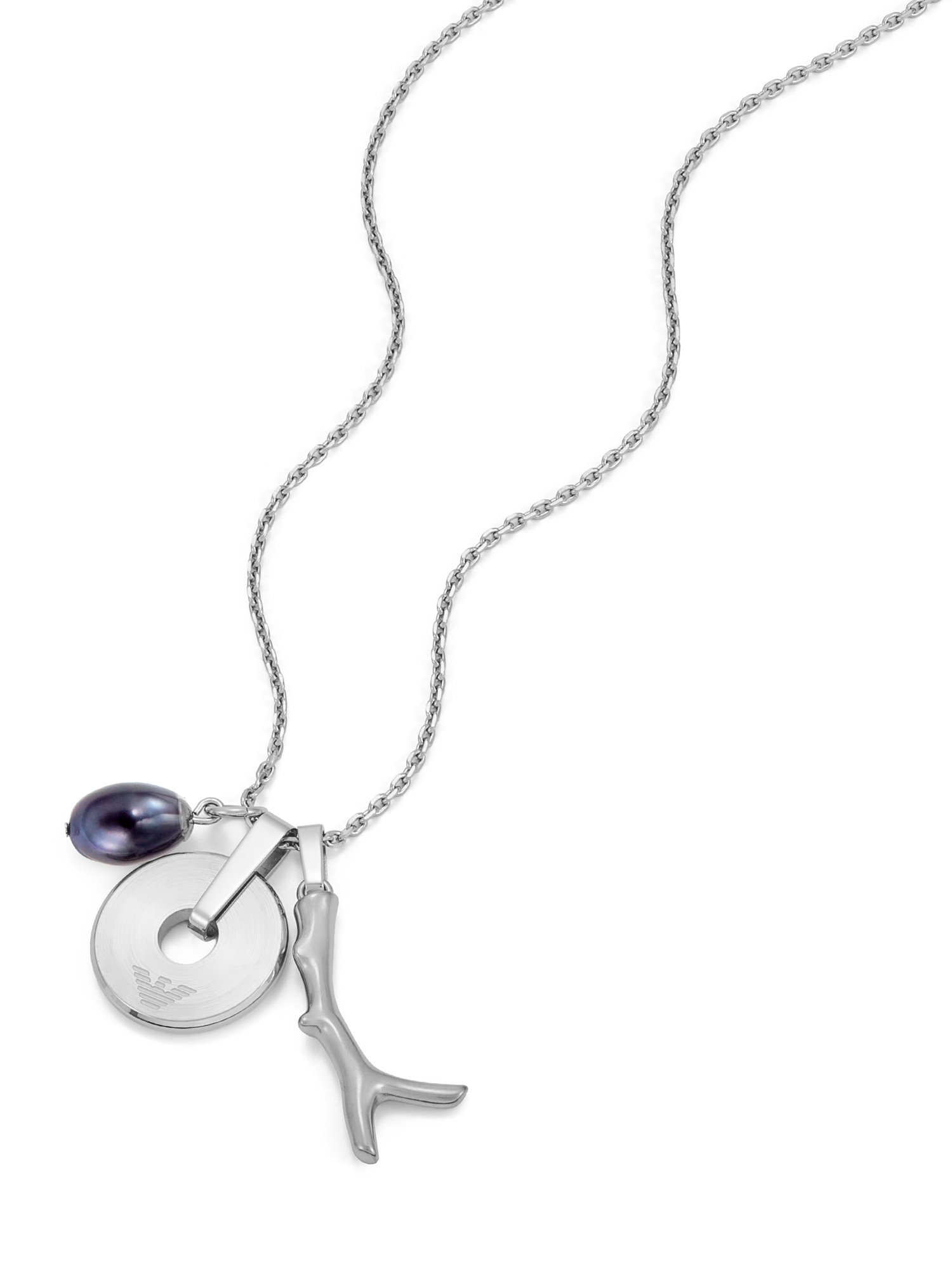 EMPORIO ARMANI エンポリオ・アルマーニ アクセサリー メンズ ネックレス シルバー EGS3324040 ウォッチステーションインターナショナル アクセサリー・腕時計 ネックレス シルバー【送料無料】