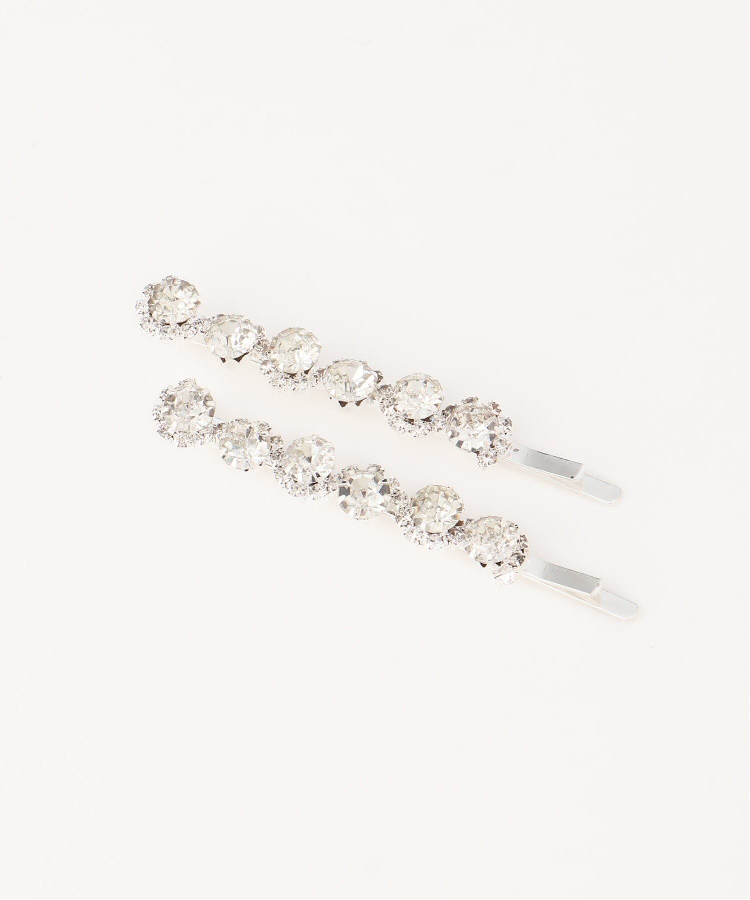 pur chouchou pur chouchou/(W)ビジュー ヘアピンセット ミニョントレフル ルームヨンマルサンセレクティッド ヘアアクセサリー バレッタ・ヘアクリップ・ヘアピン シルバー