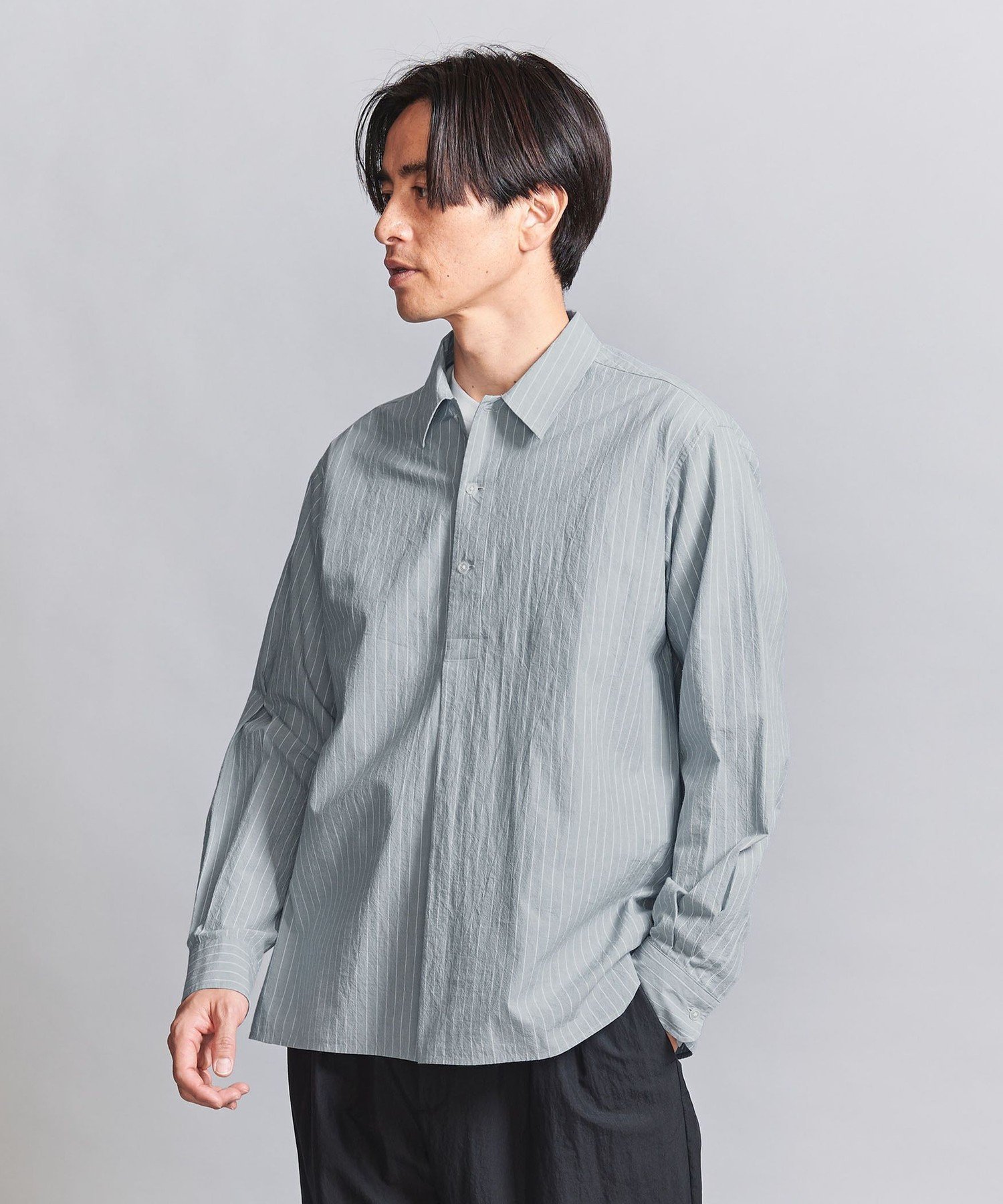 【SALE／60%OFF】BEAUTY&YOUTH UNITED ARROWS タイプライター ワッシャー ピンストライプ プルオーバー シャツ ユナイテッドアローズ アウトレット トップス シャツ・ブラウス ホワイト【送料無料】