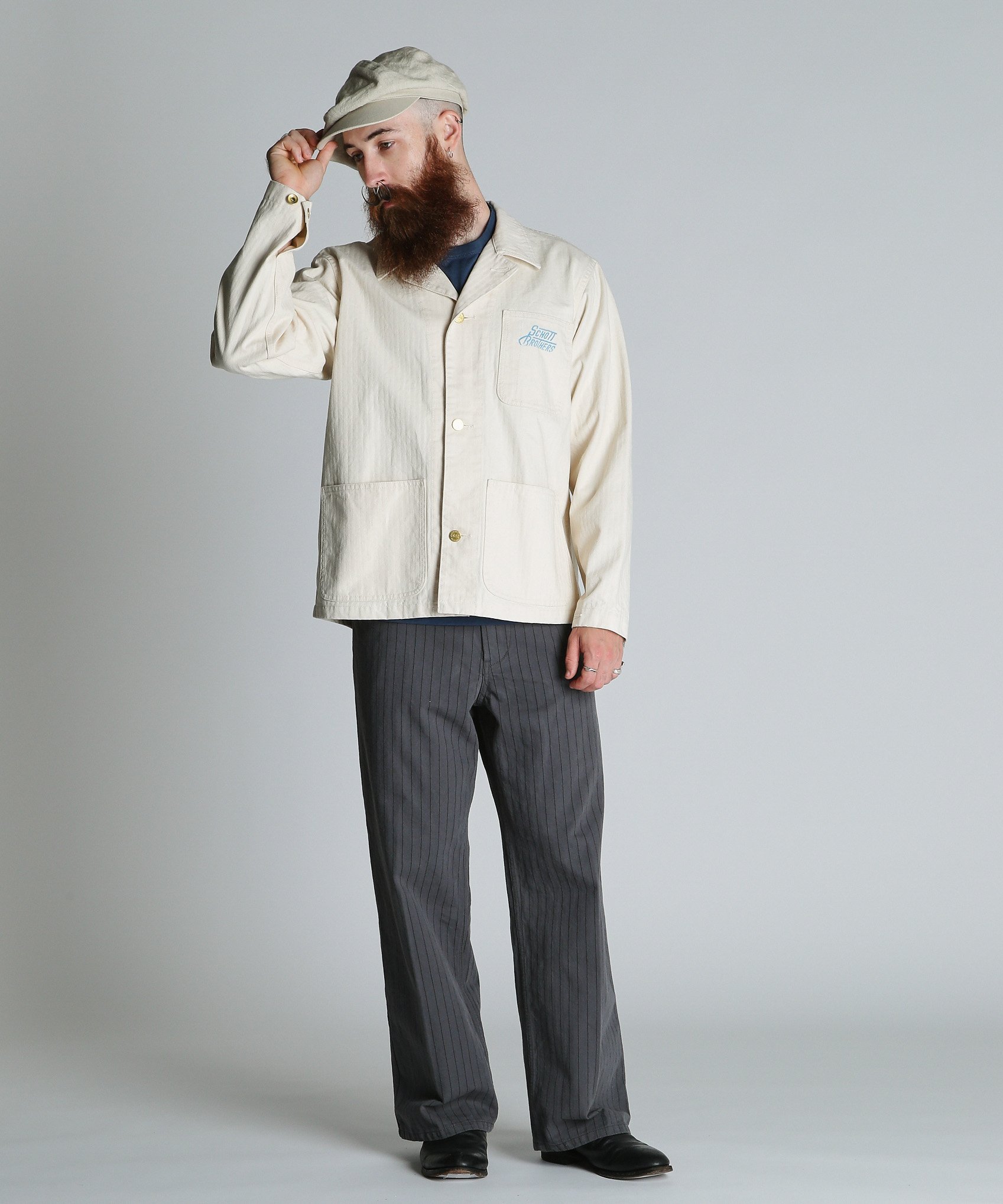 STRIPE FRISCO PANTS/ストライプ フリスコパンツ ショット パンツ その他のパンツ グレー