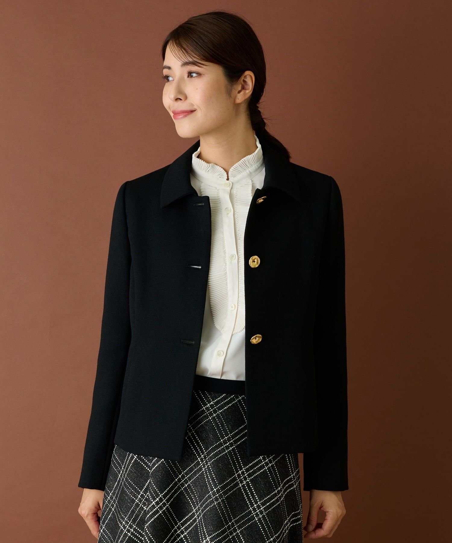 Leilian ジャケット【ROCHAS Premiere】 レリアン ジャケット・アウター テーラードジャケット・ブレザー ブラック