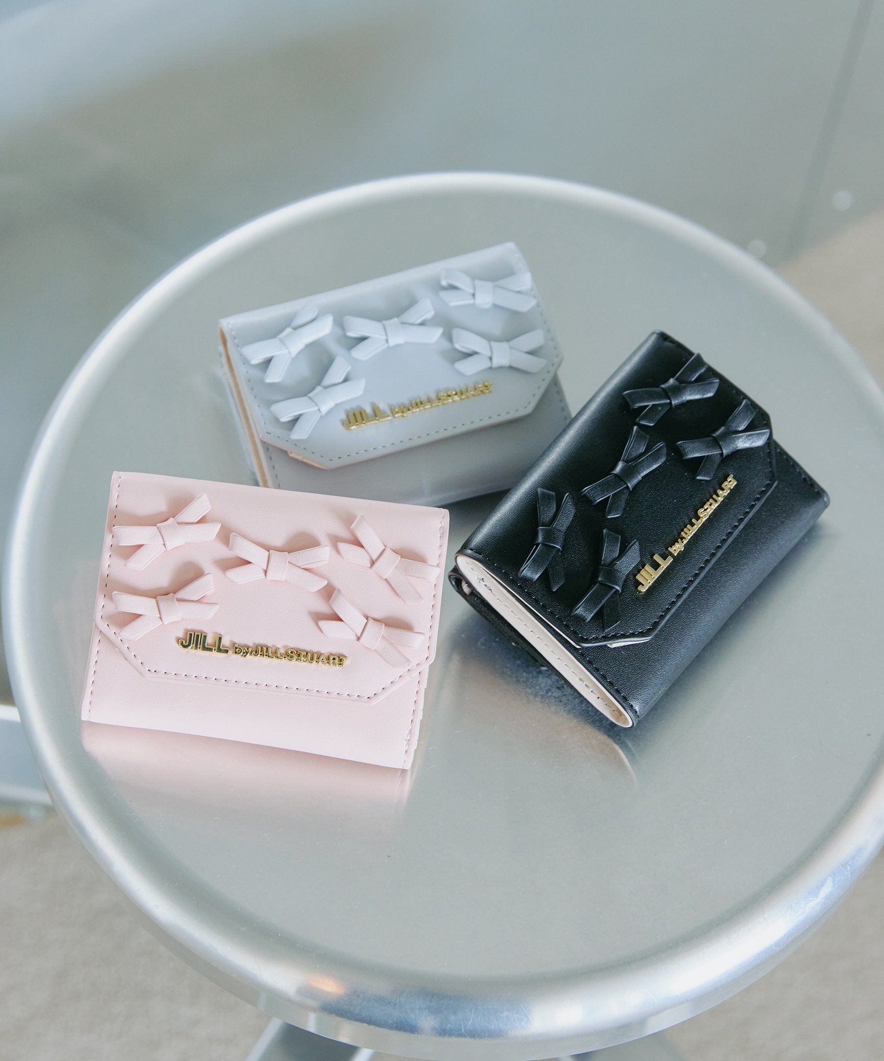 JILL by JILL STUART ミニリボンウォレット ジル バイ ジル スチュアート 財布・ポーチ・ケース 財布 ブラック ピンク ブルー【送料無料】