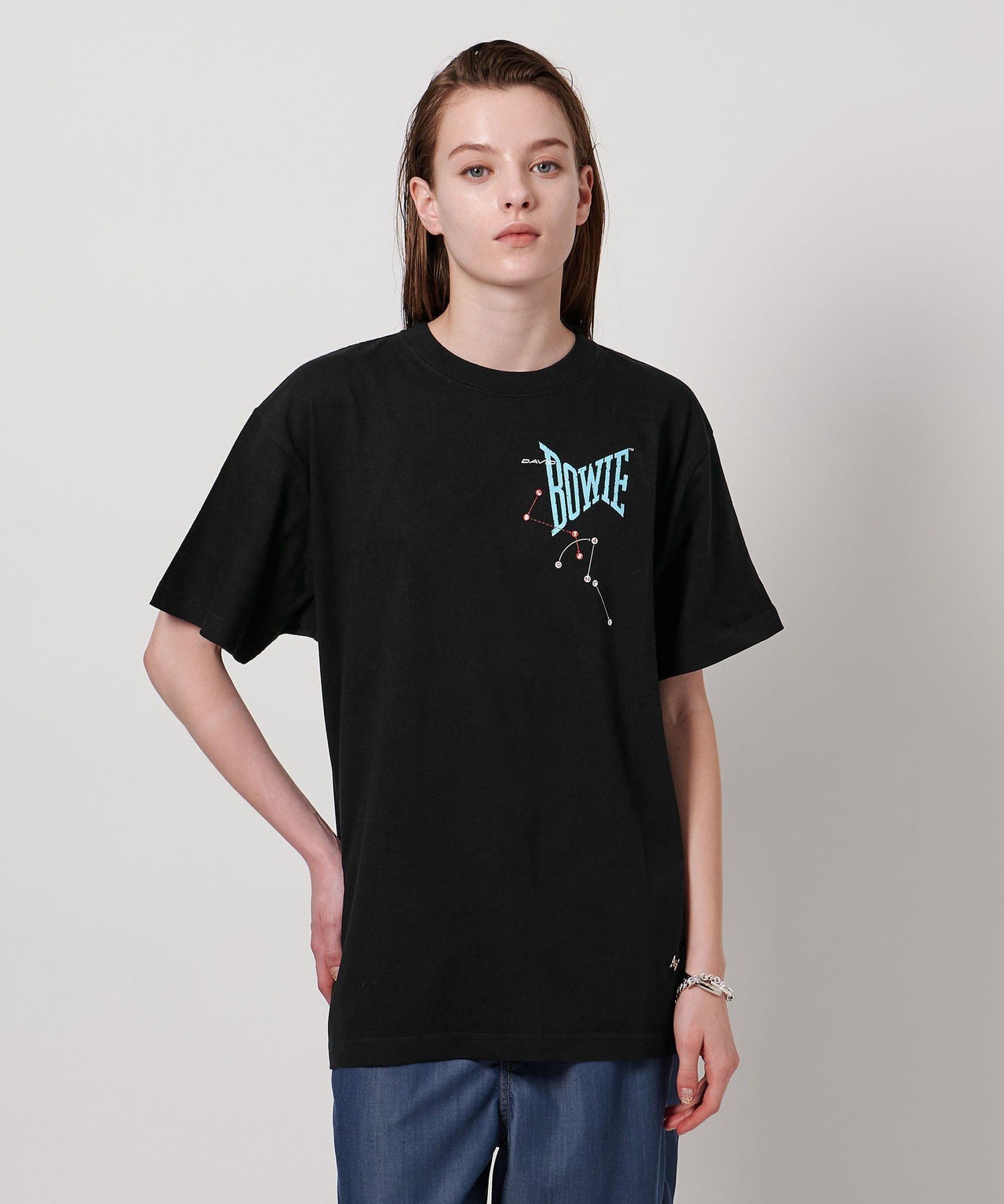 ＜ASTRAET＞D/BOWIE 83TOUR2 プリントTシャツ ユナイテッドアローズ アウトレット トップス カットソー・Tシャツ ブラック