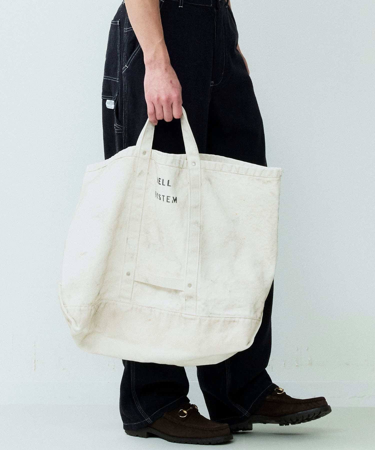 Johnbull Private labo 【BELL SYSTEM】キャンバスツールバッグLショート ジョンブルプライベートラボ バッグ トートバッグ ベージュ