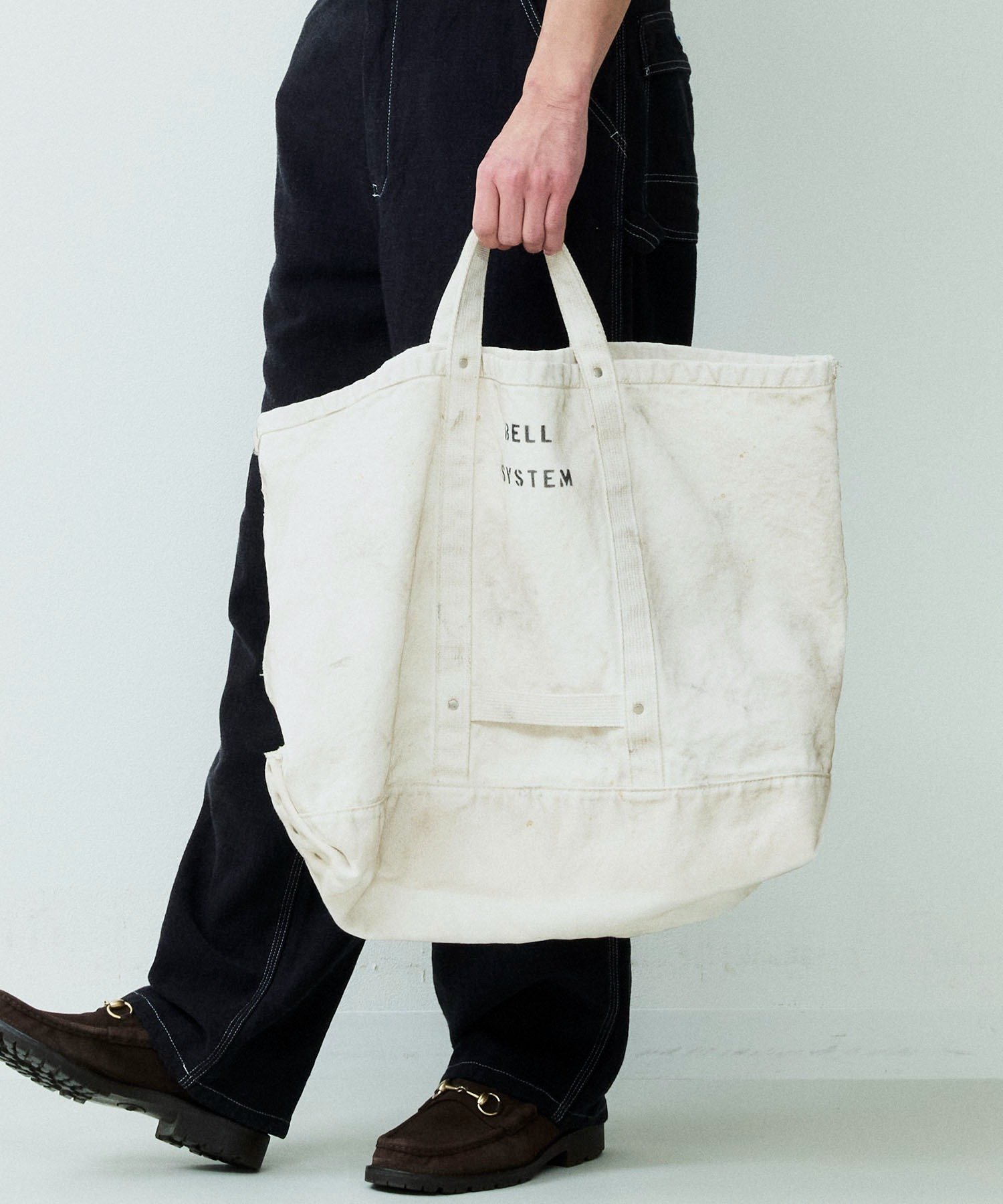 Johnbull Private labo 【BELL SYSTEM】キャンバスツールバッグLショート ジョンブルプライベートラボ バッグ トートバッグ ベージュ