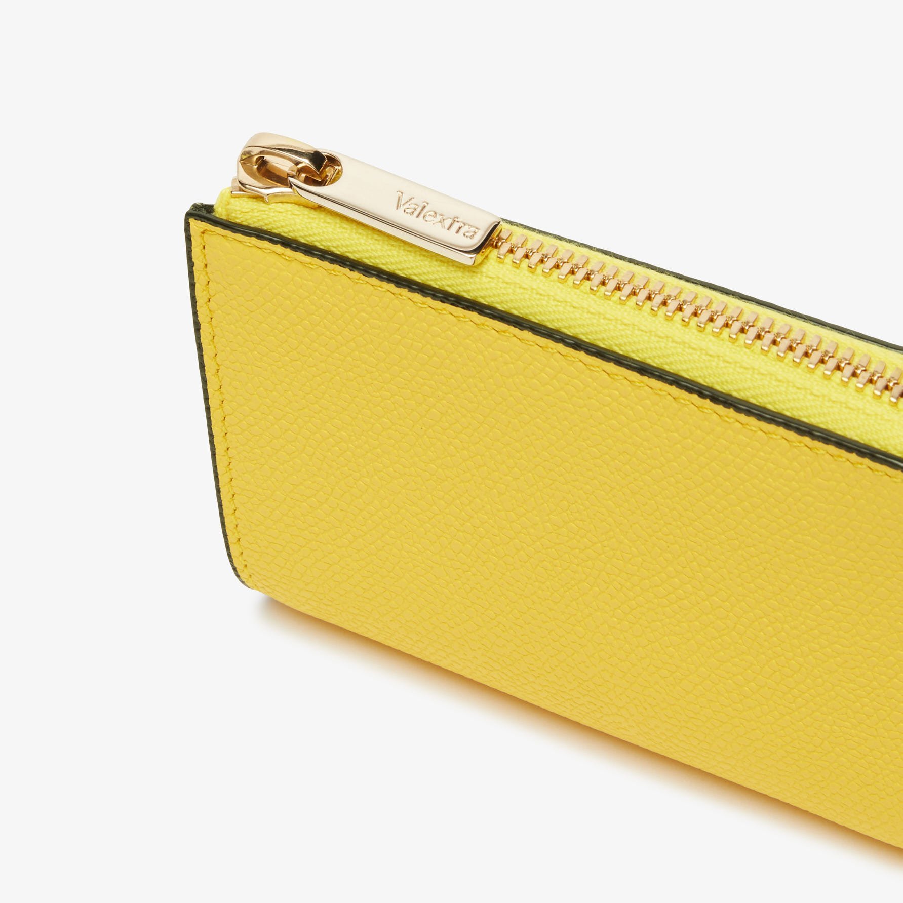 Valextra 【公式】ジップキーホルダー ヴァレクストラ 財布・ポーチ・ケース その他の財布・ポーチ・ケース イエロー【送料無料】