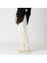 【SALE/70%OFF】Rouge vif la cle 裾タックパンツ ルージュ・ヴィフ ラクレ パンツ その他のパンツ ブラック ホワイト【送料無料】