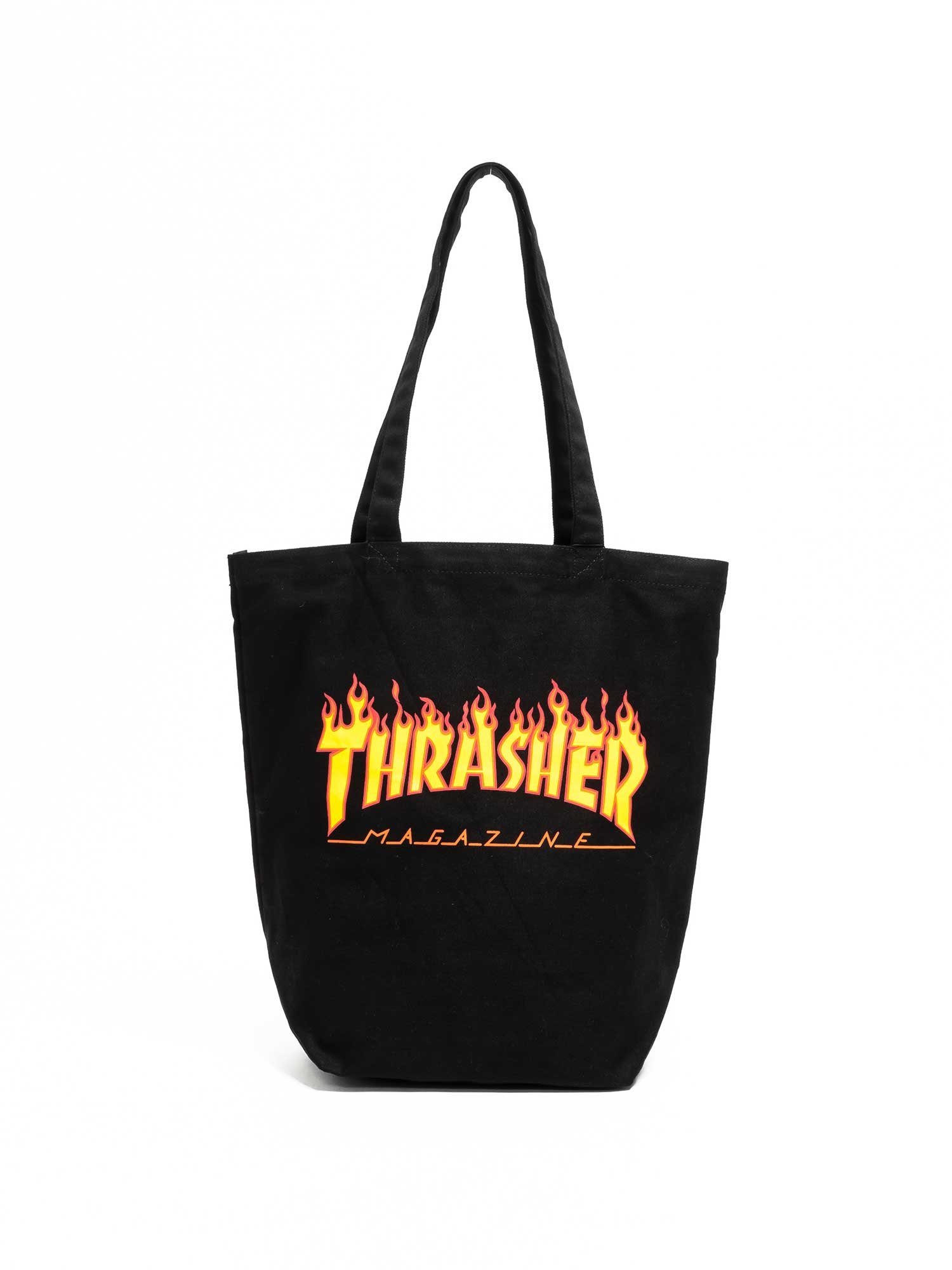 ySALE^20%OFFzSVEC SELECT THRASHER / XbV[ THRASHER LOVE FLAME PRINT TOTE VxbN obO g[gobO ubN