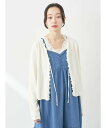 【SALE/30%OFF】earth music&ecology フリルデザインリボンカーディガン アースミュージック&エコロジー トップス カーディガン ホワ...