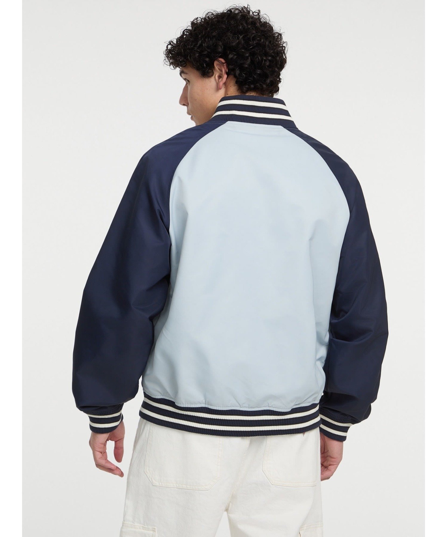 【SALE／50%OFF】GUESS JEANS GUESS JEANS アウター スタジャン(M)Raglan Bomber ゲス ジャケット・アウター スタジャン・スカジャン ブルー【送料無料】