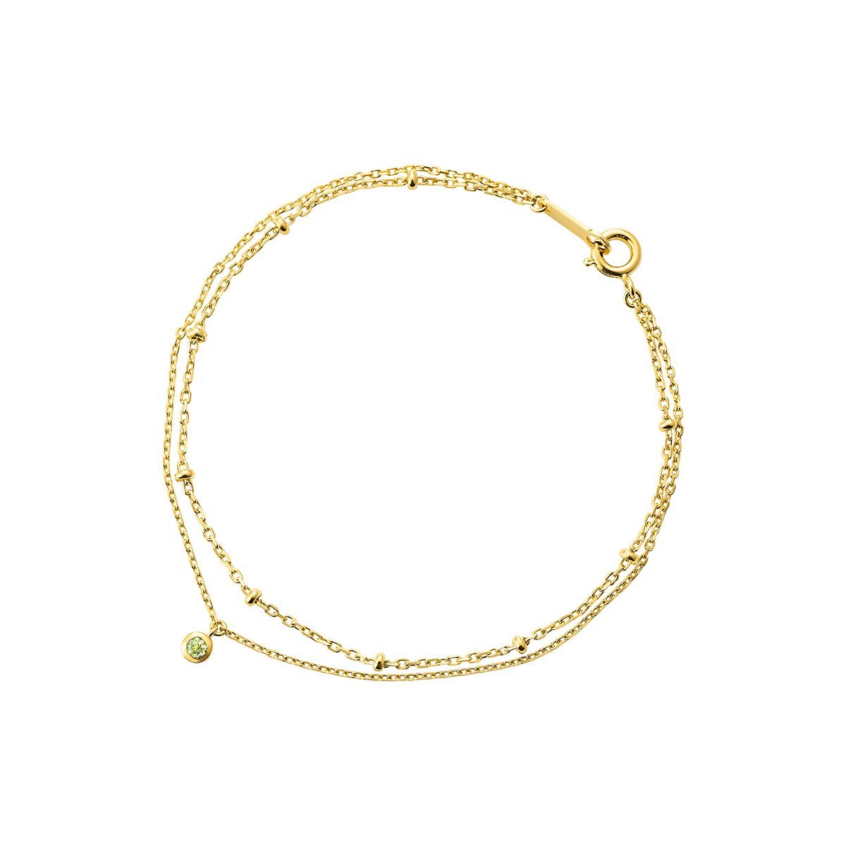 4℃ 【8月誕生石】シルバー ブレスレット ヨンドシー アクセサリー・腕時計 ブレスレット・バングル ゴールド【送料無料】