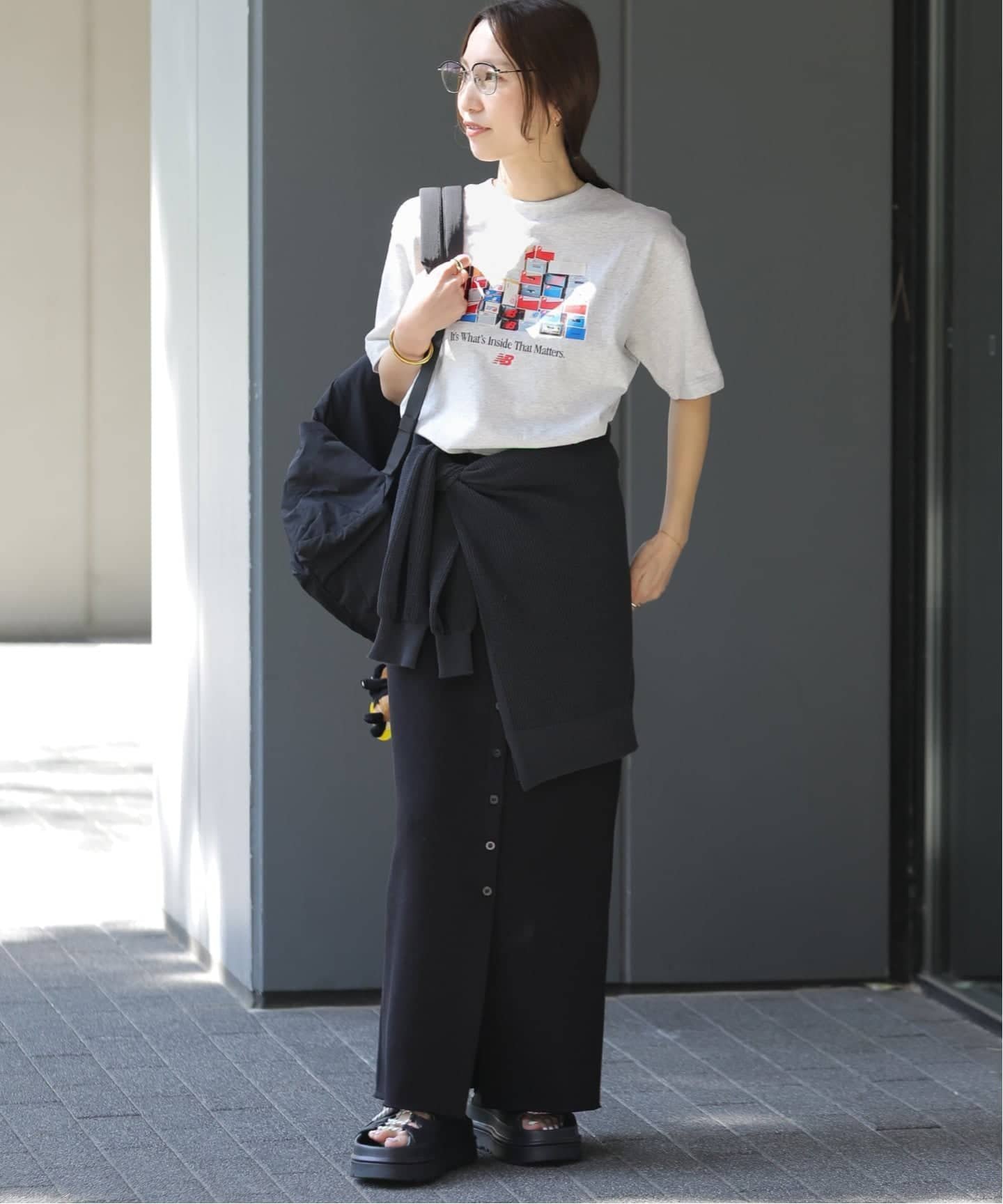 JOURNAL STANDARD relume 《WEB限定予約》【NEW BALANCE/ニューバランス】ボックスTシャツ ジャーナル スタンダード レリューム トップス カットソー・Tシャツ グレー【送料無料】