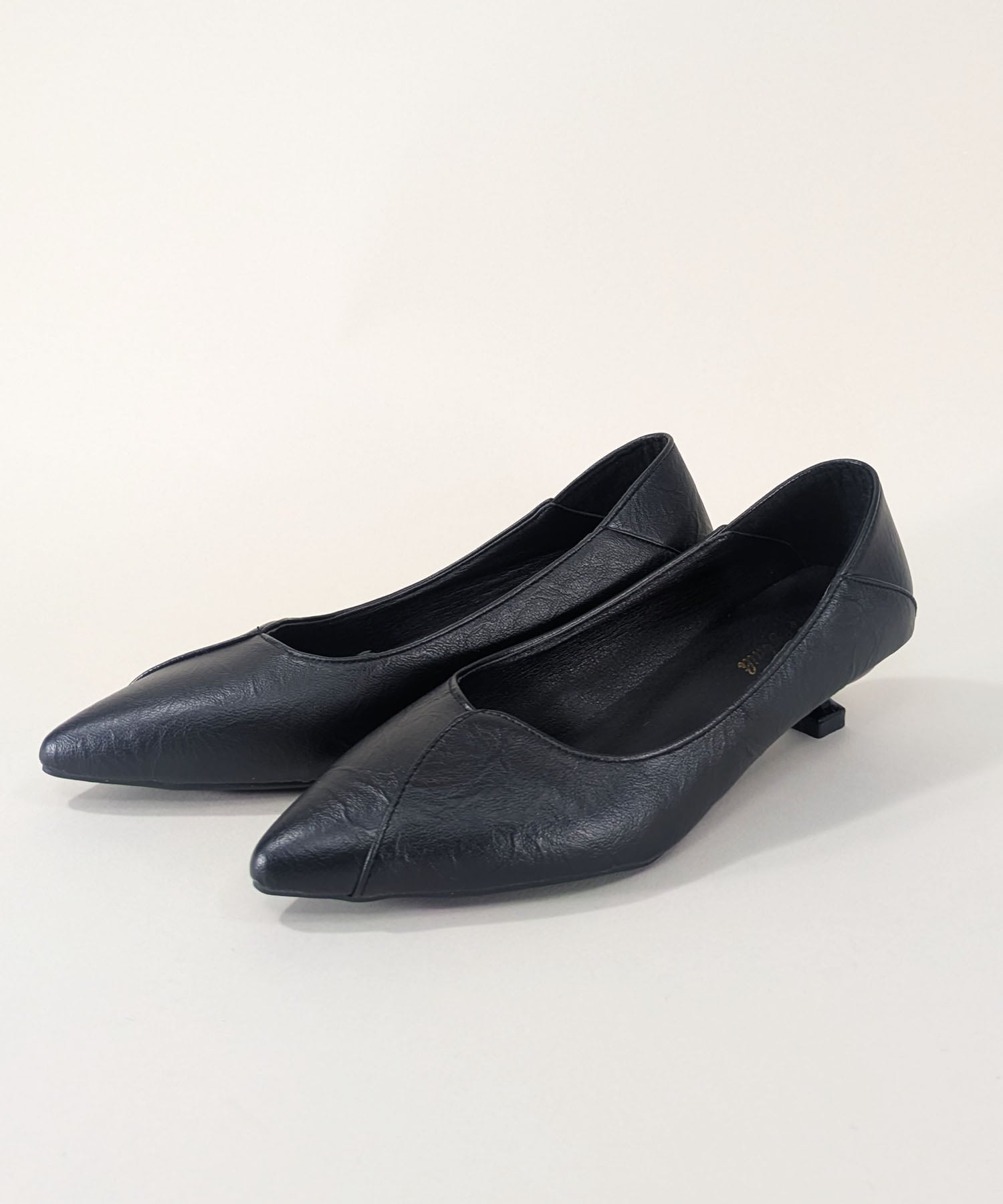 【SALE／38%OFF】styiro styiro/【柔らか】3cm・5cm選べるポインテッドトゥ ピンヒール パンプス イストワール シューズ・靴 パンプス ブラック【送料無料】