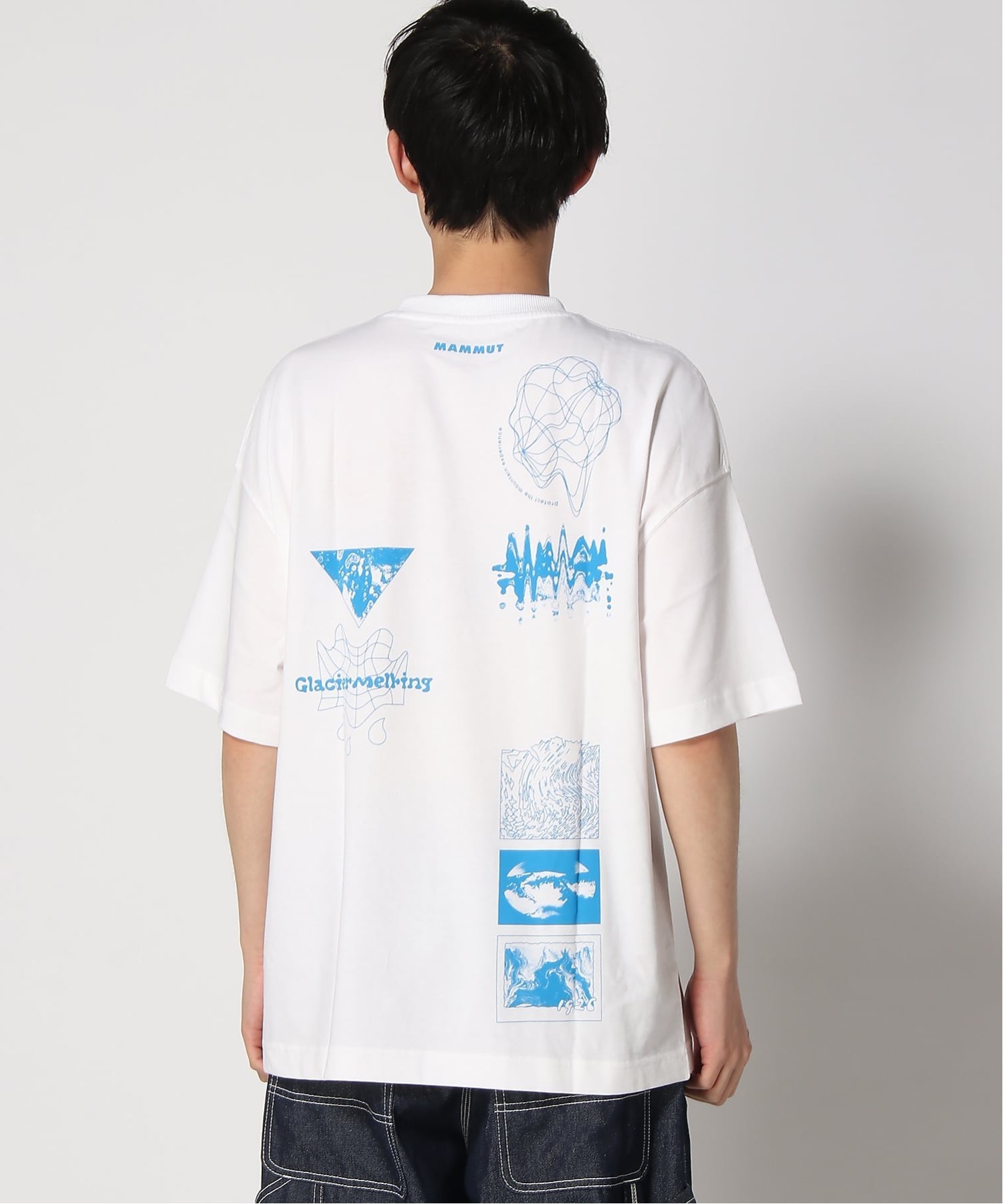 MAMMUT/(M)マムート ベース リラックスド Tシャツ アジアンフィット グレイシャー マムート トップス カットソー・Tシャツ ホワイト